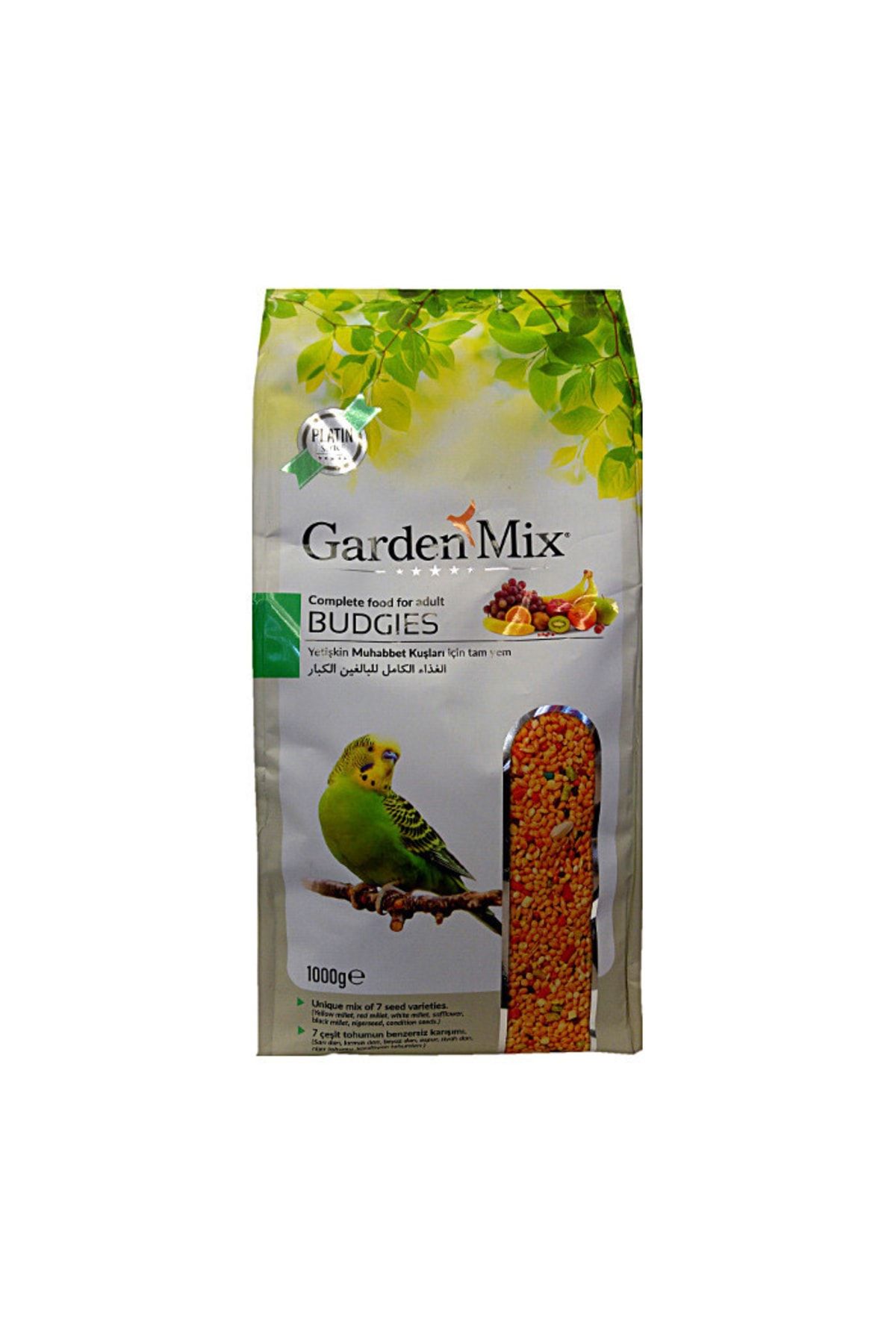Lisinya Gardenmix Platin Seri Vitaminli Meyveli Muhabbet Kuşu Yemi 1 Kg