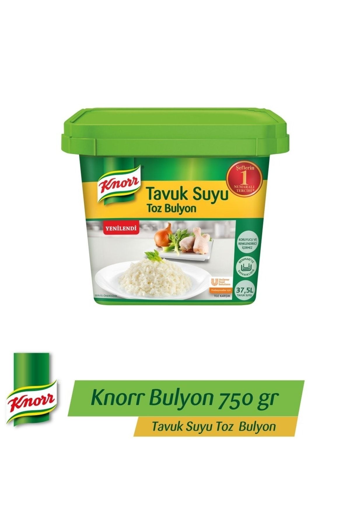 Knorr Tavuk Suyu Toz Bulyon 750 G X 6 Adet (koli)