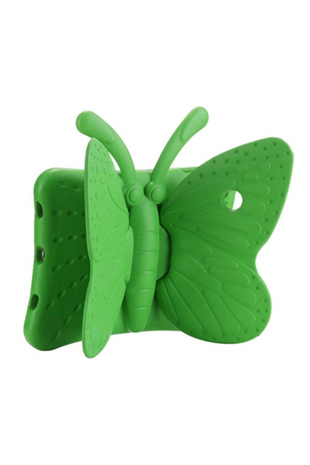 HTstore Tablet 2 3 4 Butterfly Standlı Tablet Kılıf-yeşil