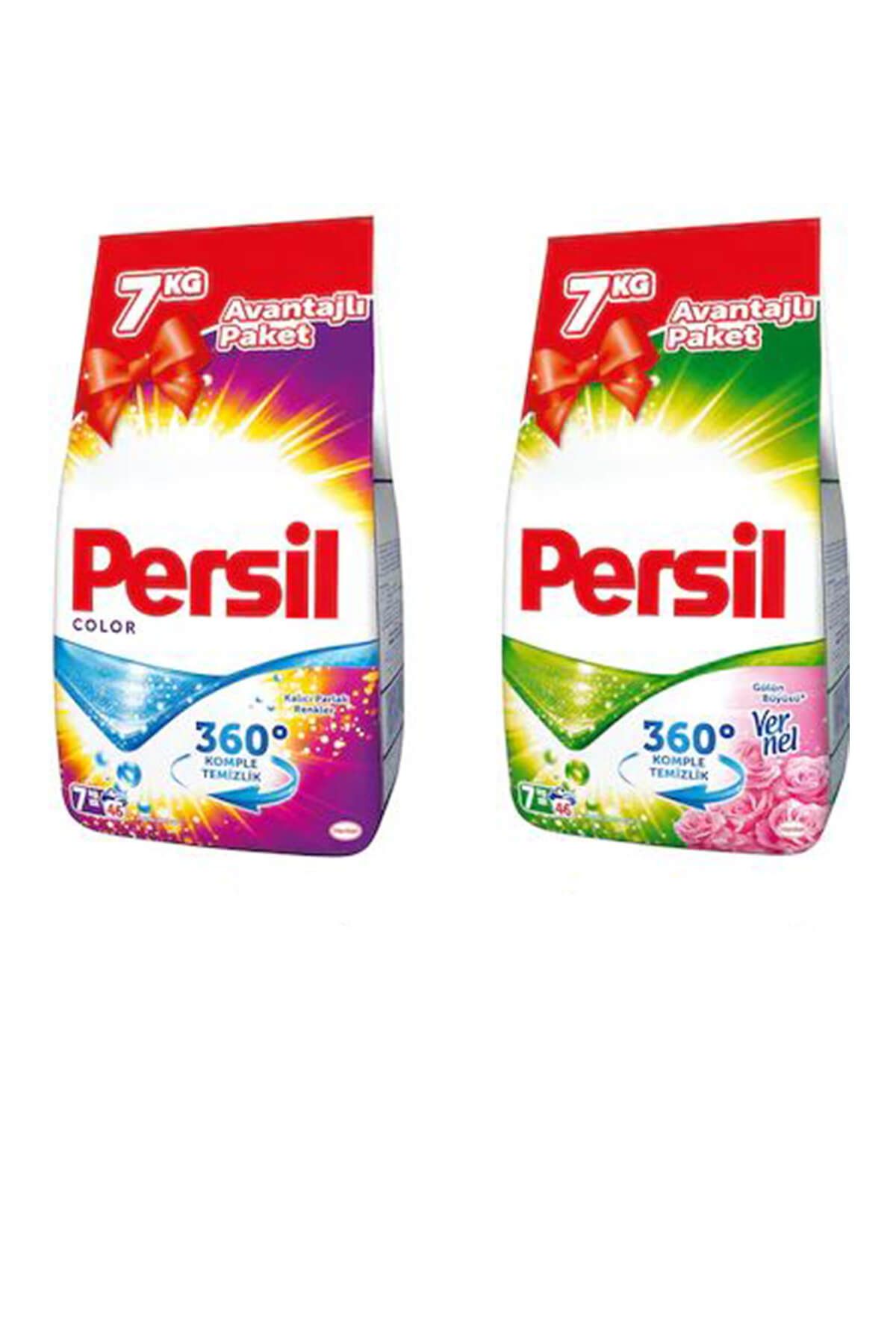 Persil Toz Çamaşır Deterjanı Gülün Büyüsü 7Kg + Color 7Kg