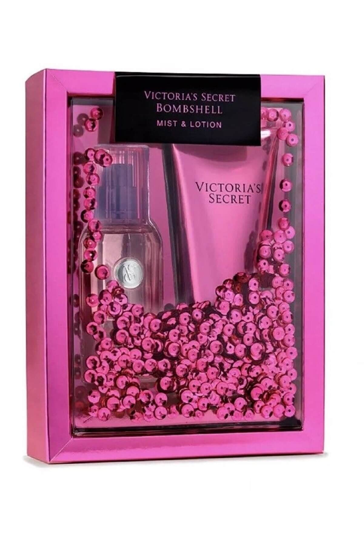 Victoria's Secret Bombshell Fragrance Mist 75 ml + Fragrance Lotion 100 ml Kadın Parfüm Seti 667545116919