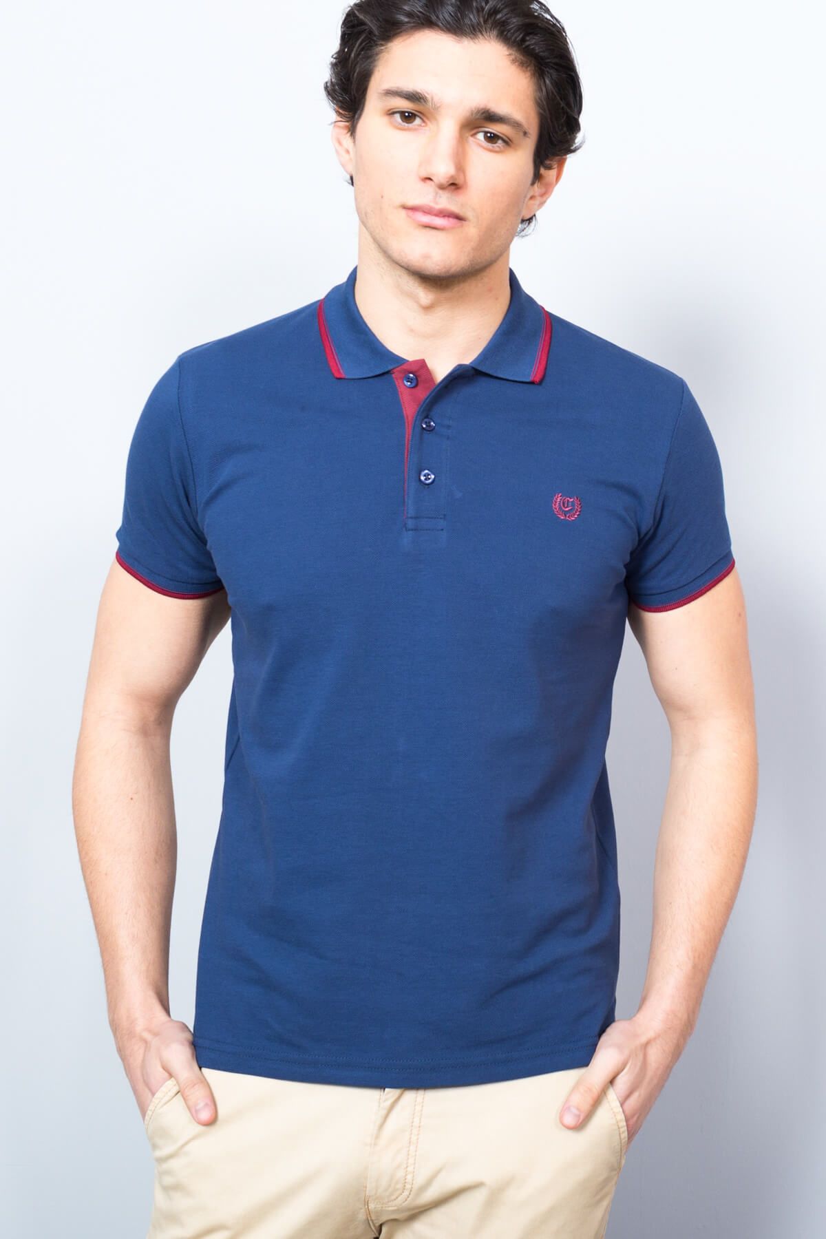 Adze Basic Düz Polo T-Shirt-1834