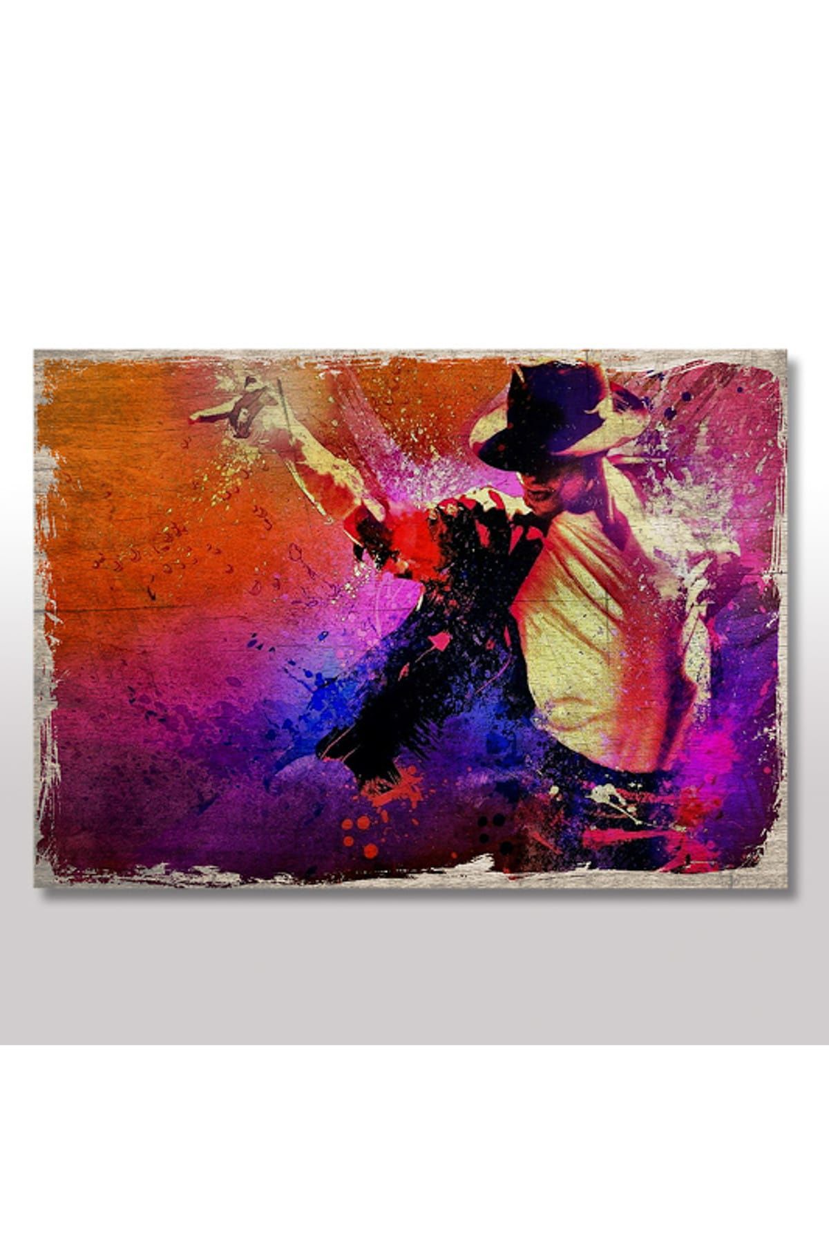Cakatablo 50cmX70cm Ahşap Tablo Michael Jackson Poster