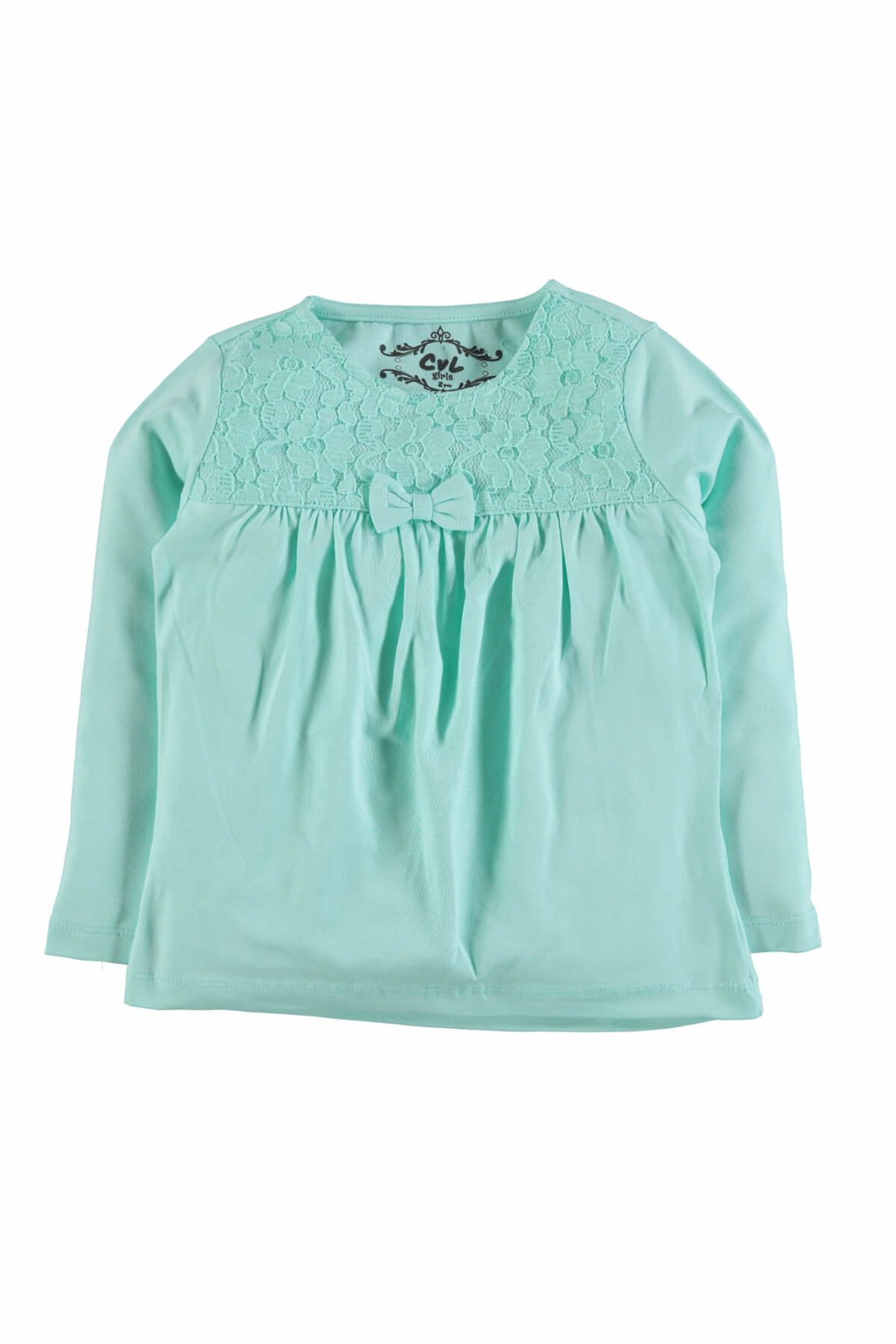 Cvl Mint Yeşili Kız Çocuk Sweatshirt 19a196535K71-1