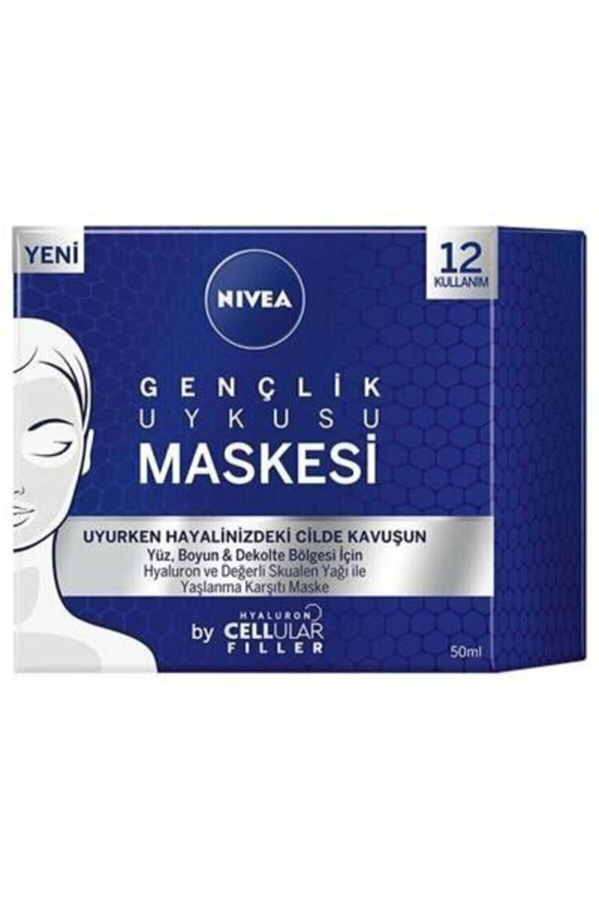 NIVEA Gençlik Uykusu Maskesi - Hyaluron Cellular Fıller 50 ml