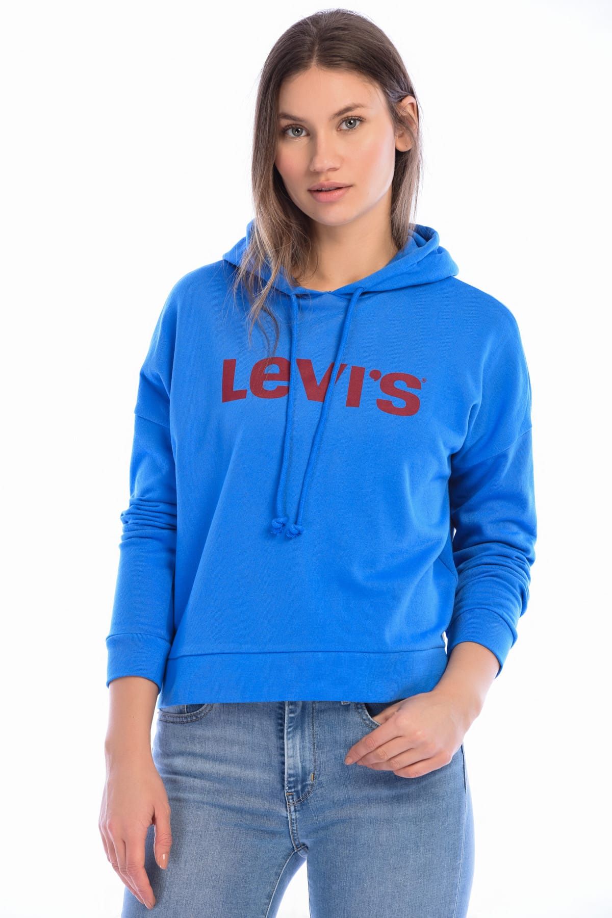 Levi's Kadın Graphic Track Hoodie Sweatshirt 52367-0004