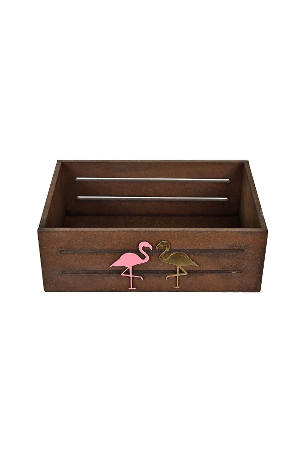 Utyawood Flamingo Küçük Ahşap Kutu