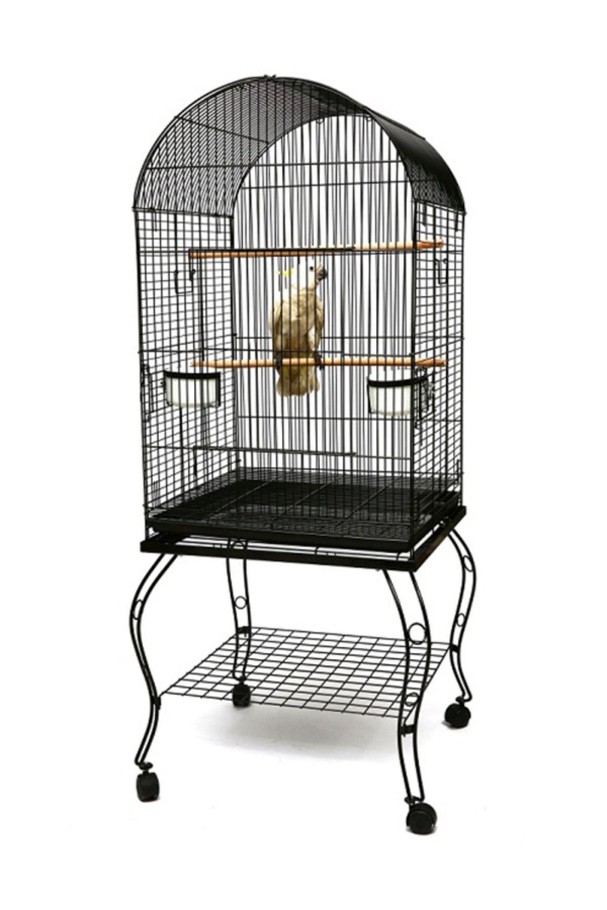 Quik Ayaklı Papağan Kafesi Siyah P922