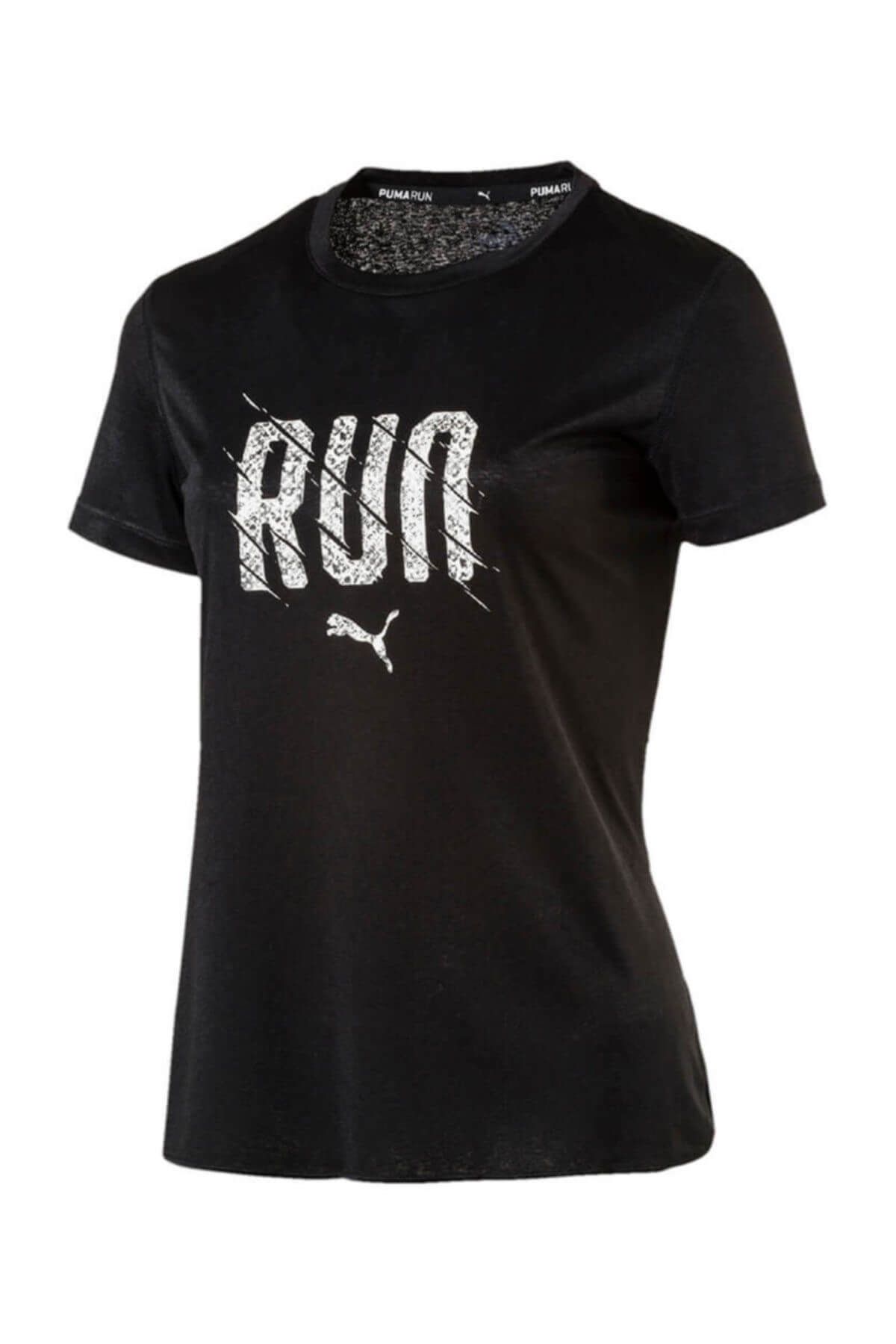 Puma Run S S Tee W Siyah Kadın T-Shirt 100386057