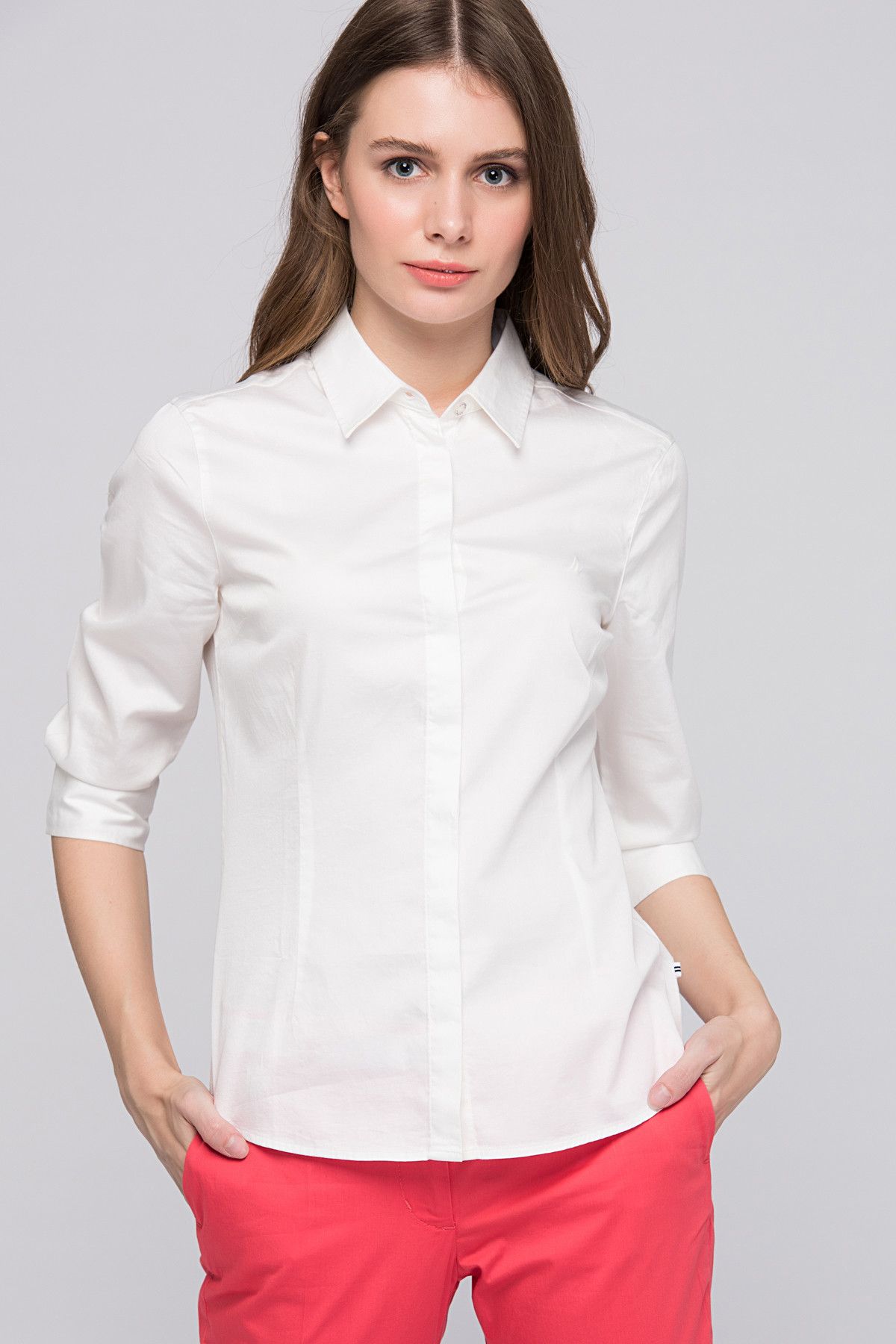 Nautica Kadın Beyaz Gömlek 519W007T