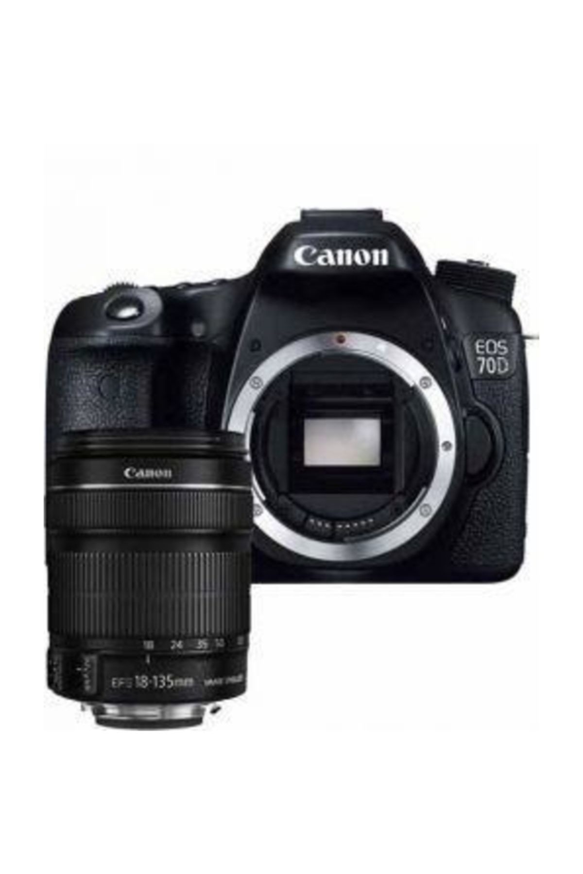 Canon EOS 70D 18-135mm IS STM Lens 20.2Mp 3" LCD Dijital SLR Fotoğraf Makinesi