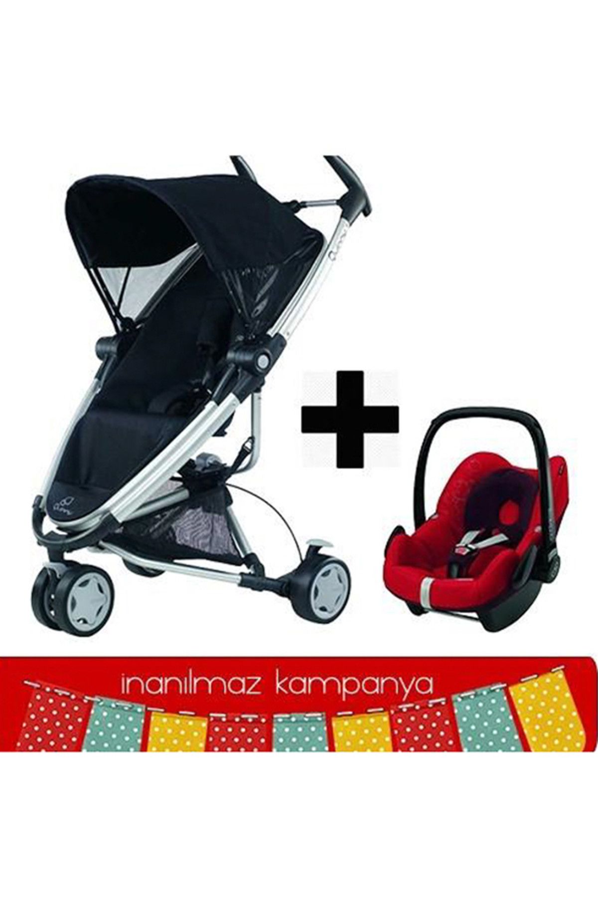 Quinny Zapp Xtra 2 Bebek Arabası Kampanyası İntense Red /