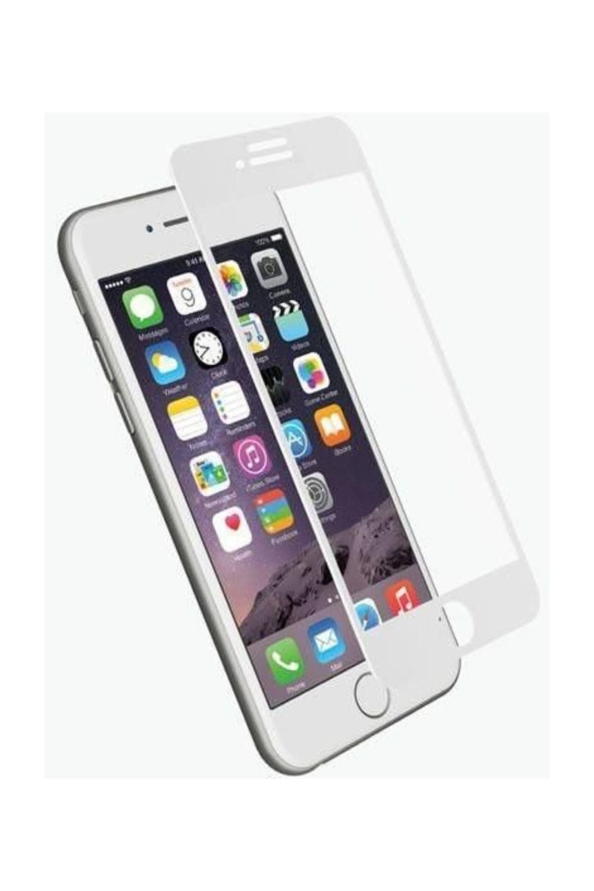 Bufalo iPhone 7/8 Kavisli Renkli NANO Ekran Koruyucu Beyaz