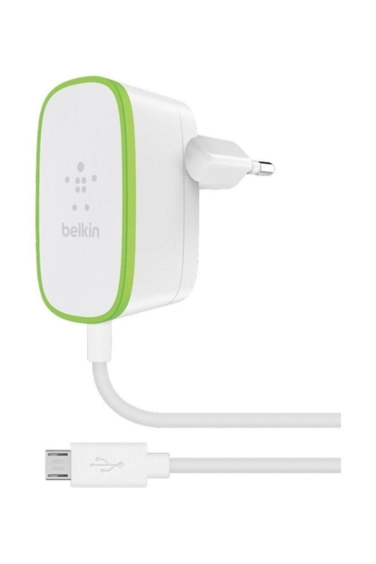 Belkin 12Watt Micro USB Şarj Aleti Sabit Kablolu - Beyaz