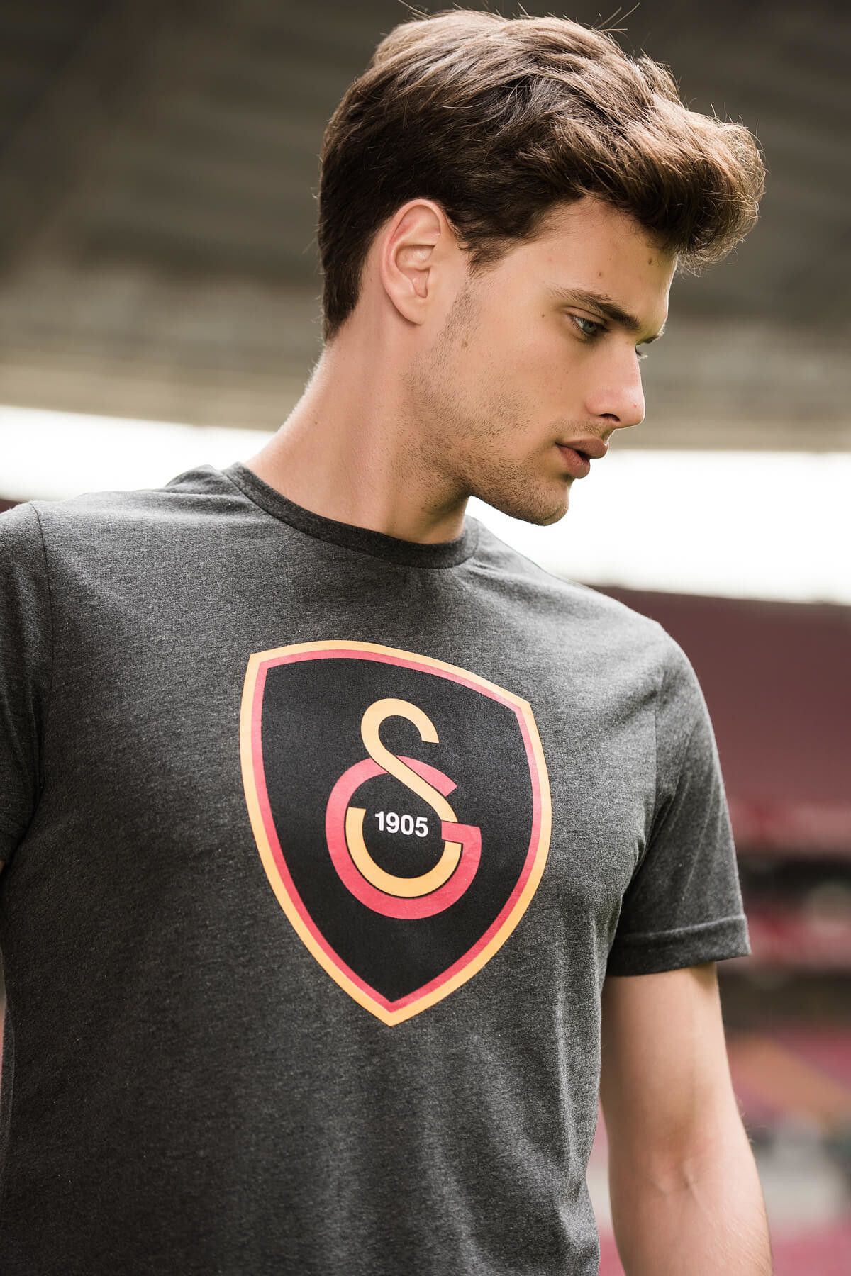 Galatasaray Galatasaray Erkek Antrasit Melanj T-Shirt E85610