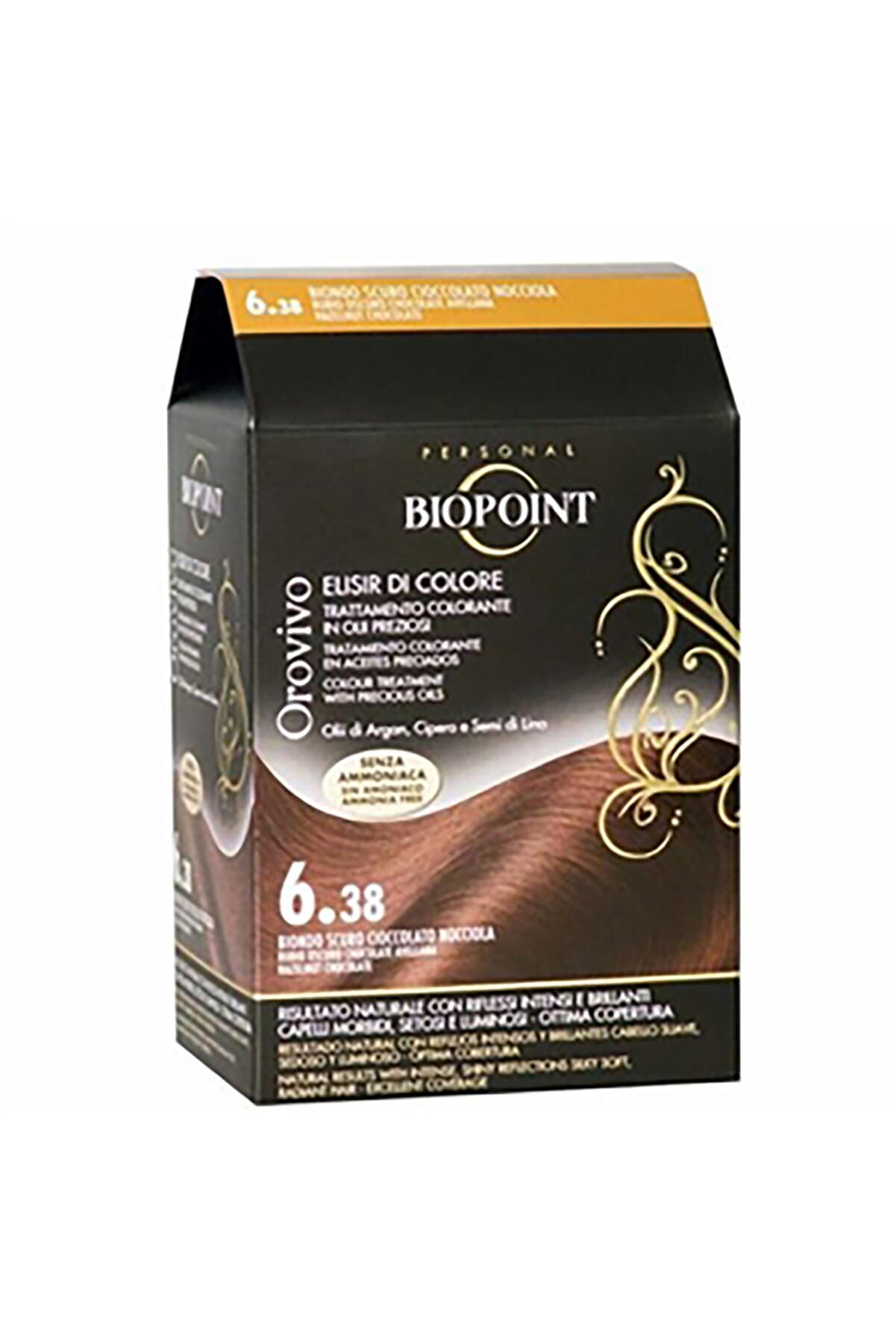Biopoint Orovivo Saç Boyası 6.38 Fındık Çikolata 8051772483494