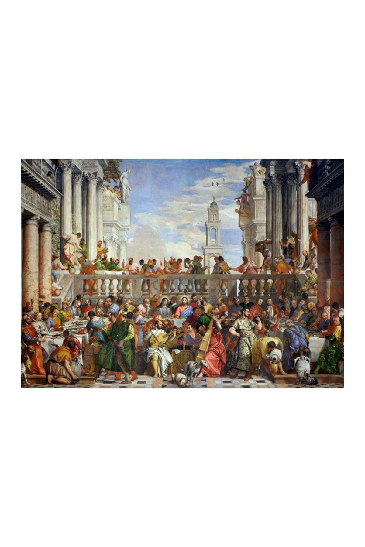 Grafika Paolo Veronese: The Wedding At Cana, 1563 1000 Parça Puzzle /