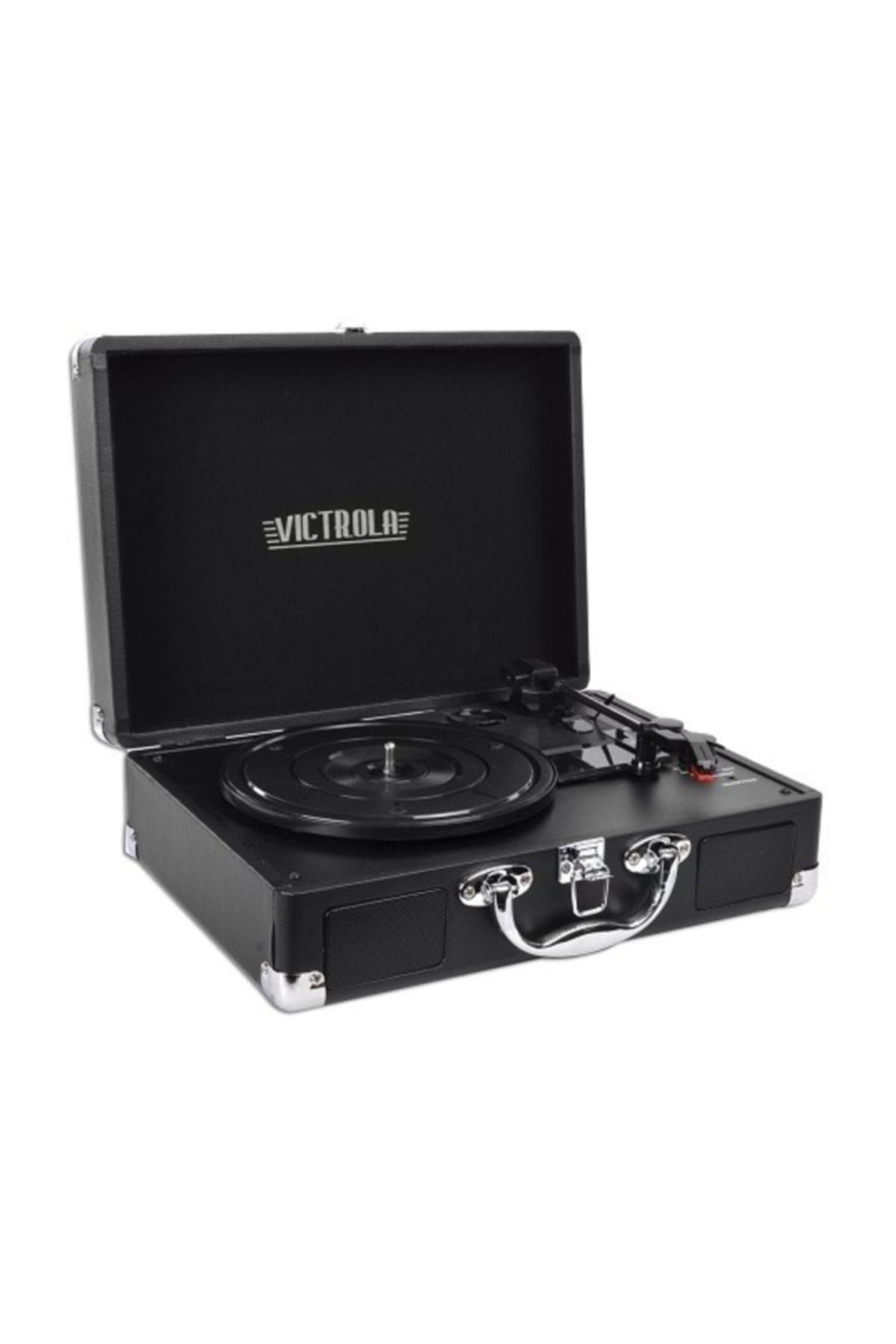Victrola Vsc-550Bt 3-Speed Vintage Bluetooth Suitcase Pikap Dahili Speakers Siyah Çanta Model