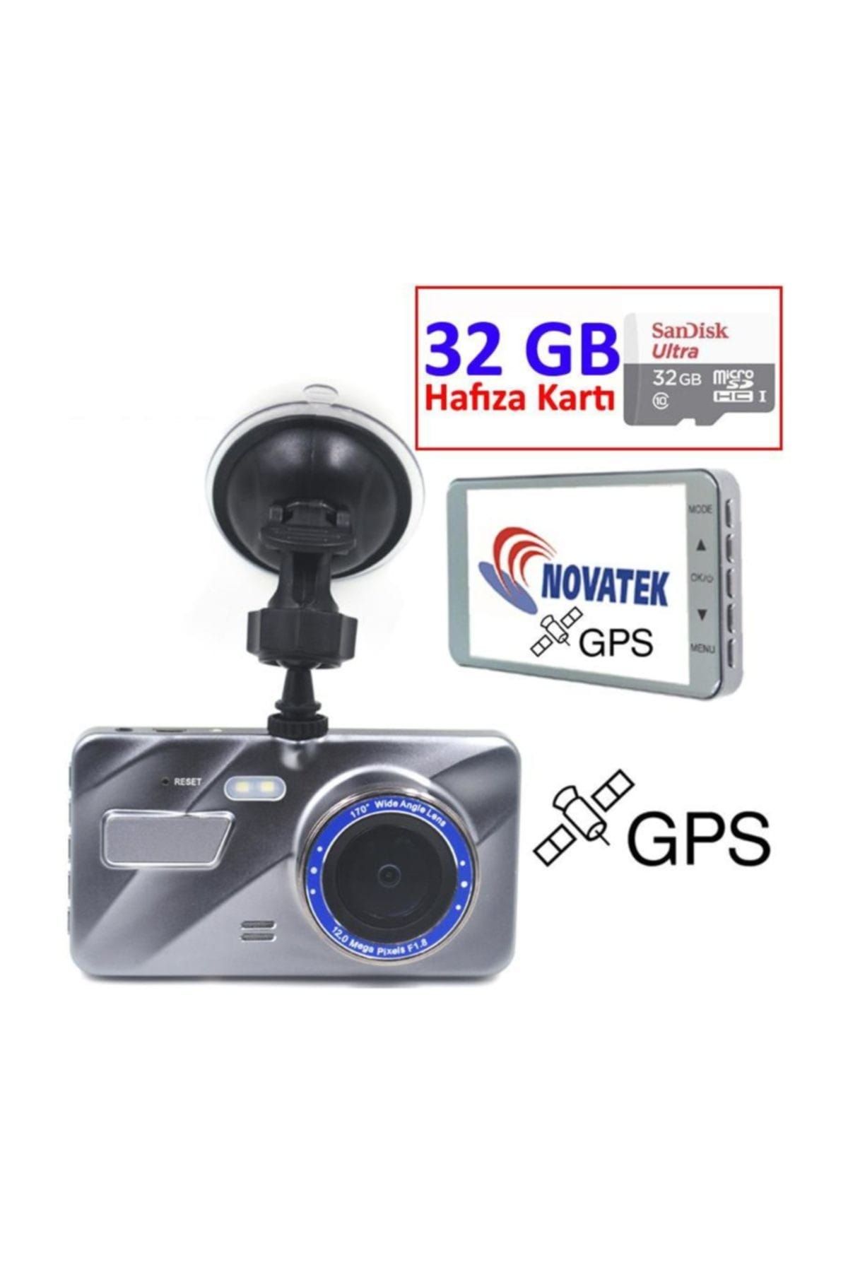 Novatek NT400G+32GB GPS LDWS İhlal FCWS Çarpışma Önleme Kamerası