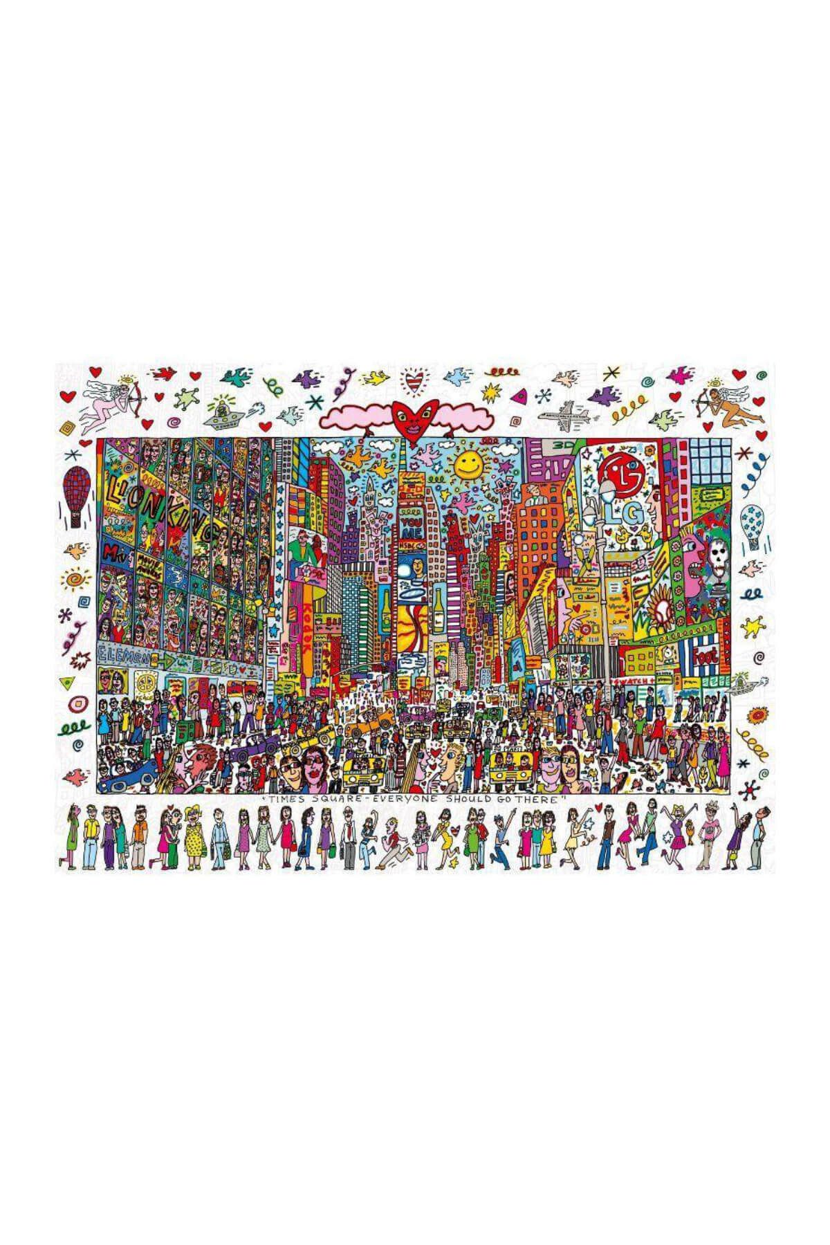RAVENSBURGER James Rizzi New York Times Square 1000 Parça Puzzle /