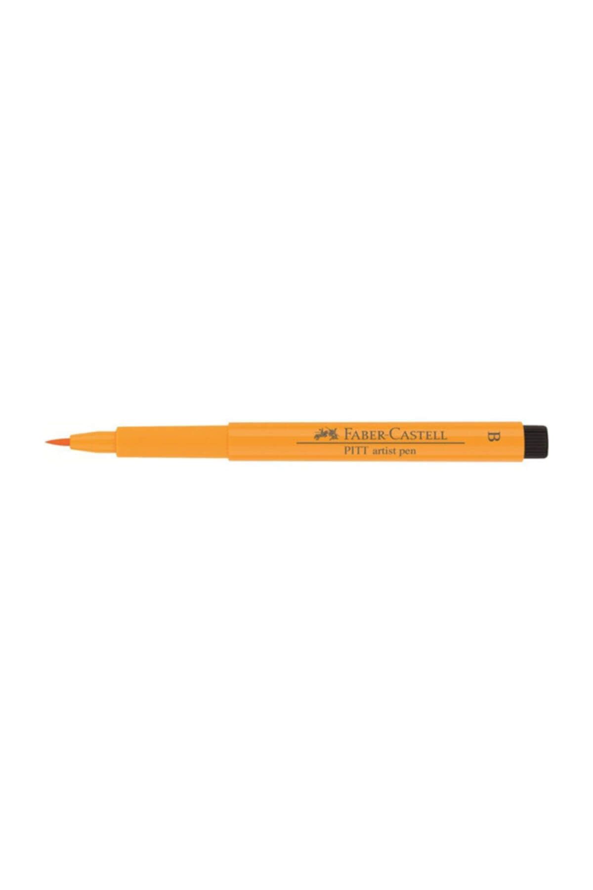 Faber Castell Pitt Artist Pen Çizim Kalemi Fırça Uçlu 109***Dark Chrome Yellow (Krom Sarısı-Koyu)