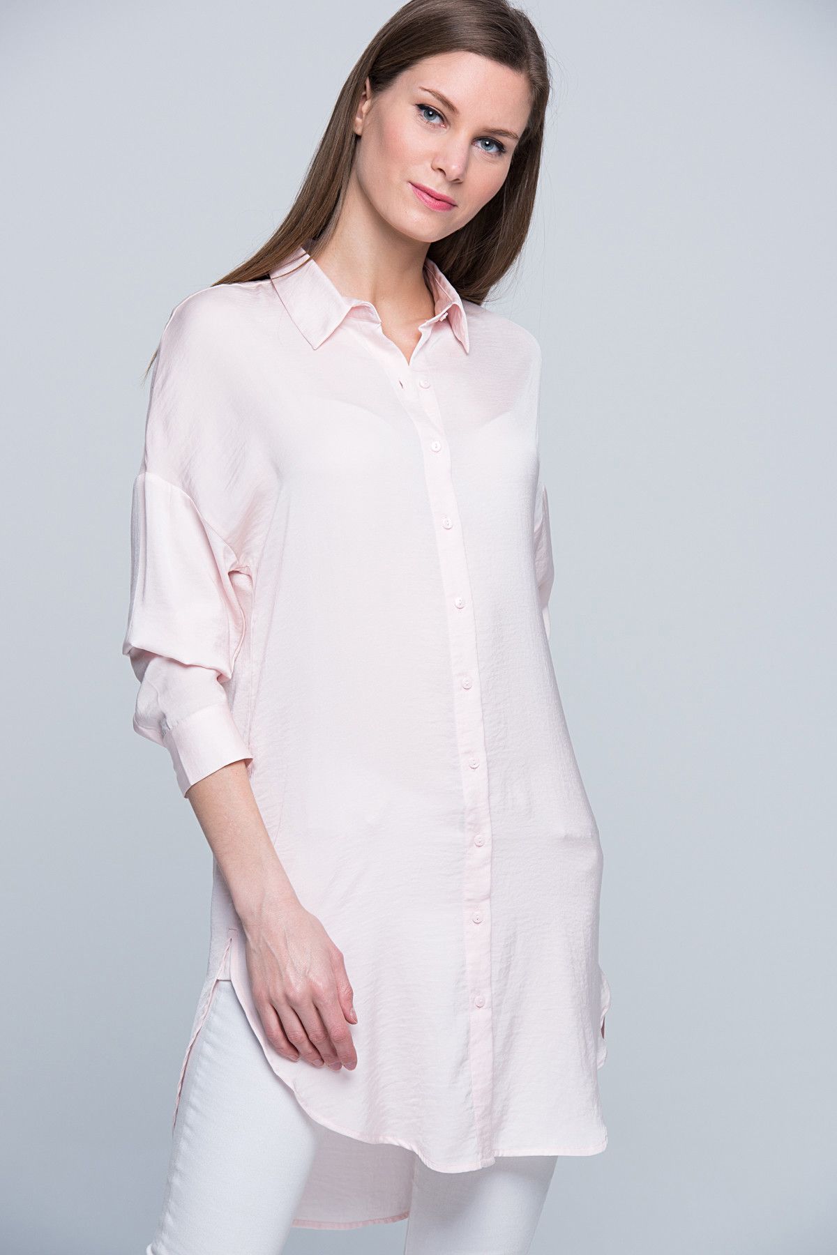 Marks & Spencer Kadın Blush Gömlek T43006268AY