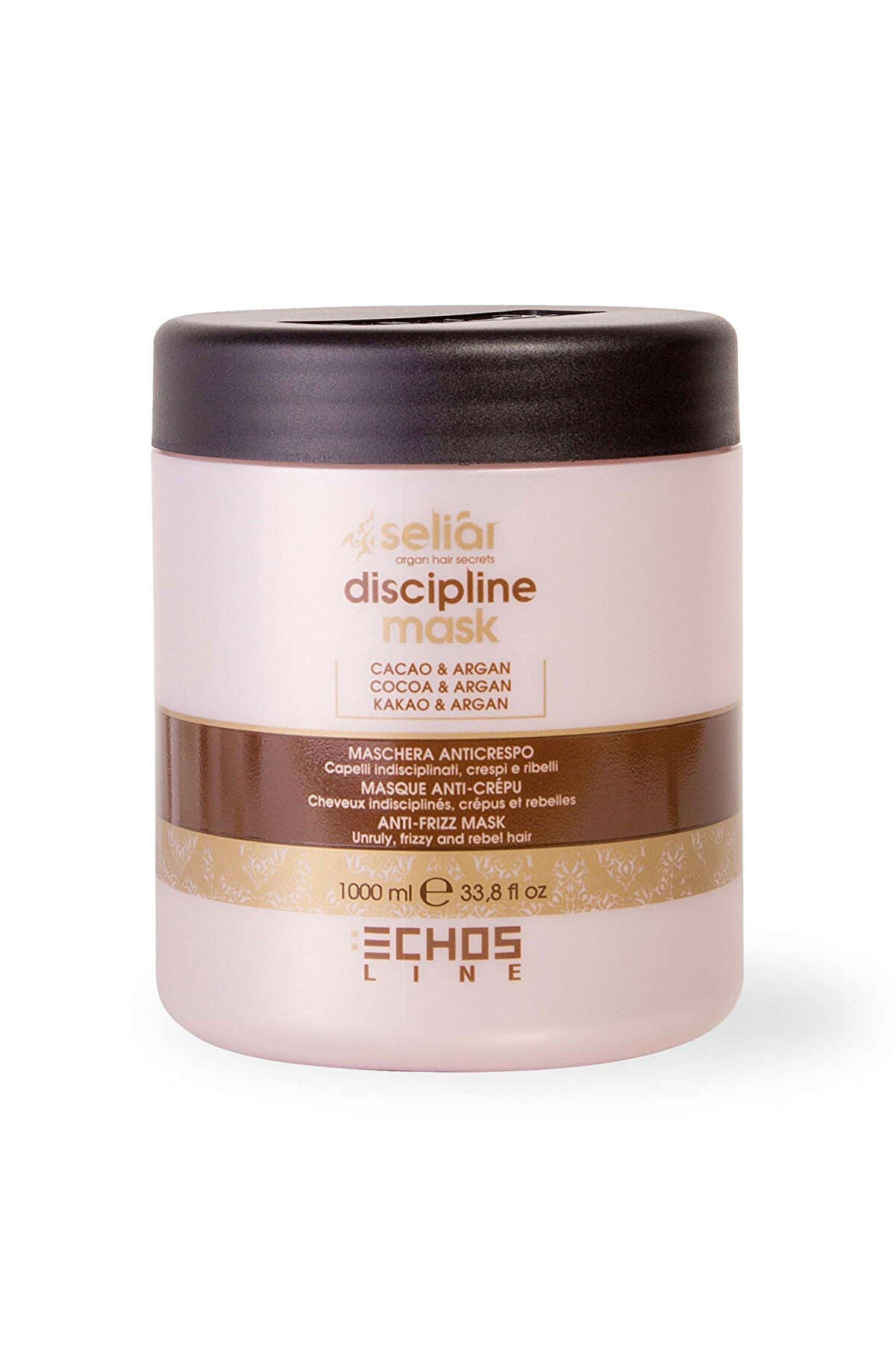Echosline Selair Discipline -Asi Kabarık Saçlar için Kabarma Karşıtı Maske 1000 ml 8033210290062