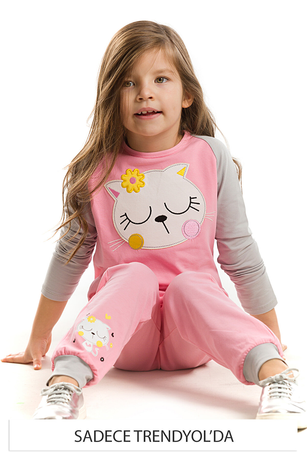 Denokids Pembe Kız Çocuk Uykucu Pixie Pijama Takım CFF-18Y1-091