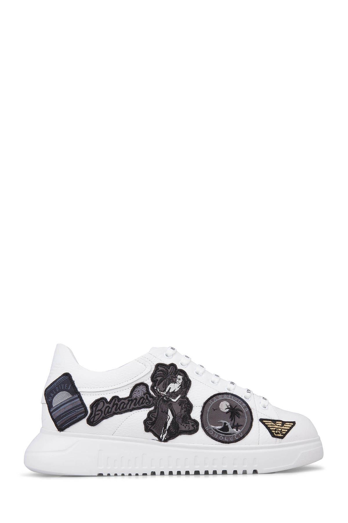 Emporio Armani Beyaz Erkek Ayakkabı X4X159 XL888 00152