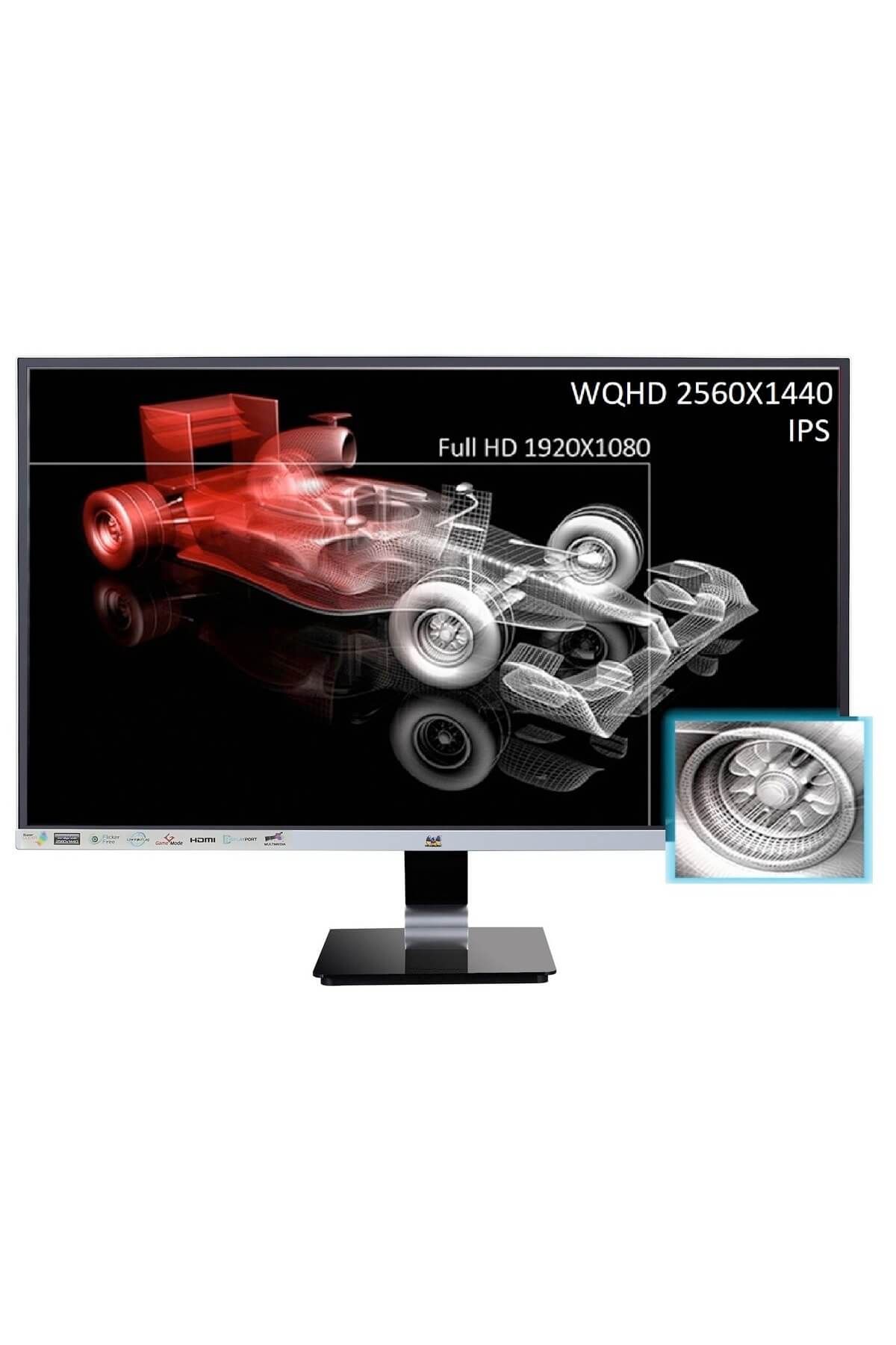 ViewSonic 27 VIEWSONIC VX2778-SMHD 27 2K WQHD IPS PANEL HDMI+DP+Mini DP CERCEVESIZ  MONITORU