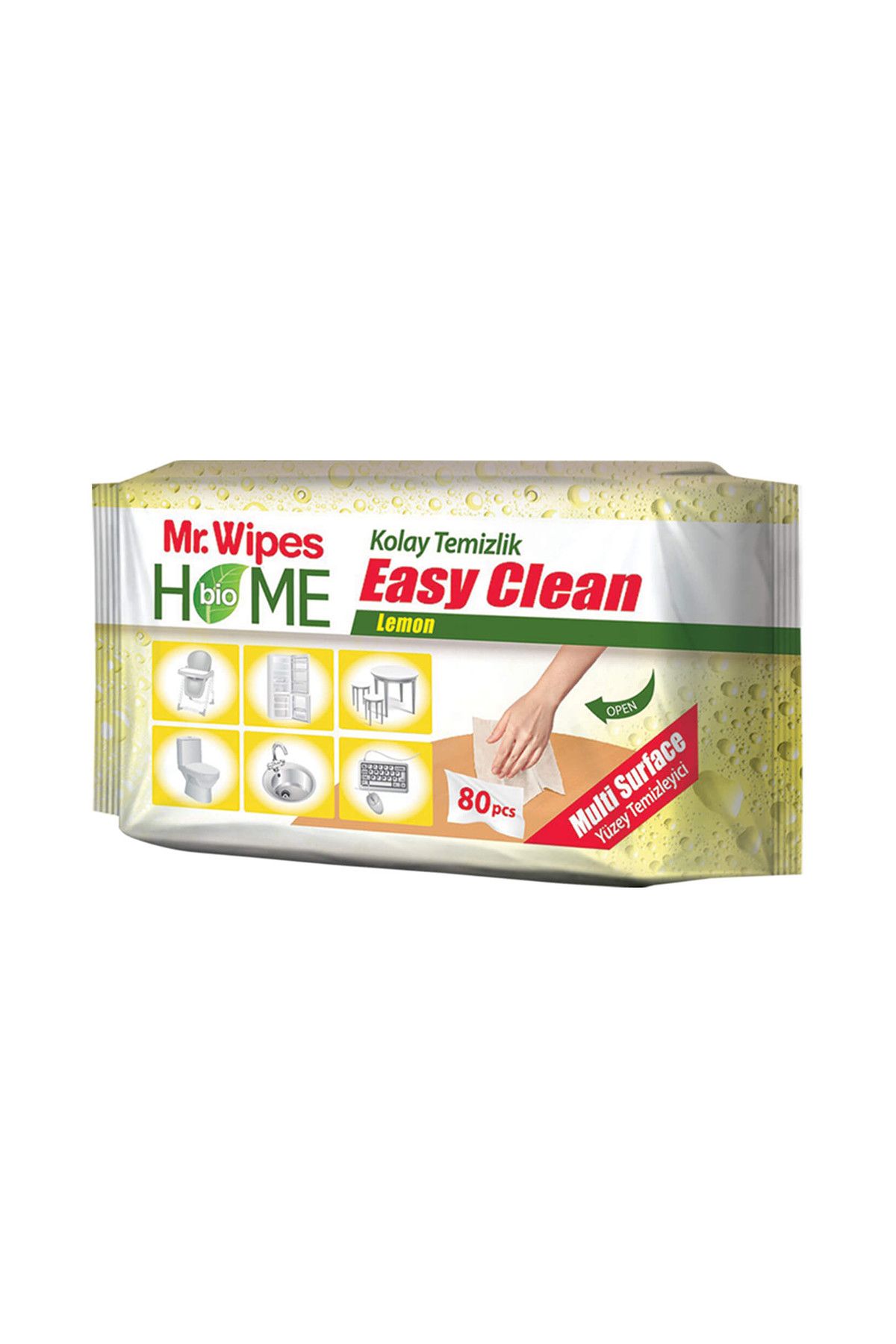 Farmasi Mr. Wipes Çok Amaçlı Yüzey Temizleme Mendili Limon 80 Yaprak 8690131105112