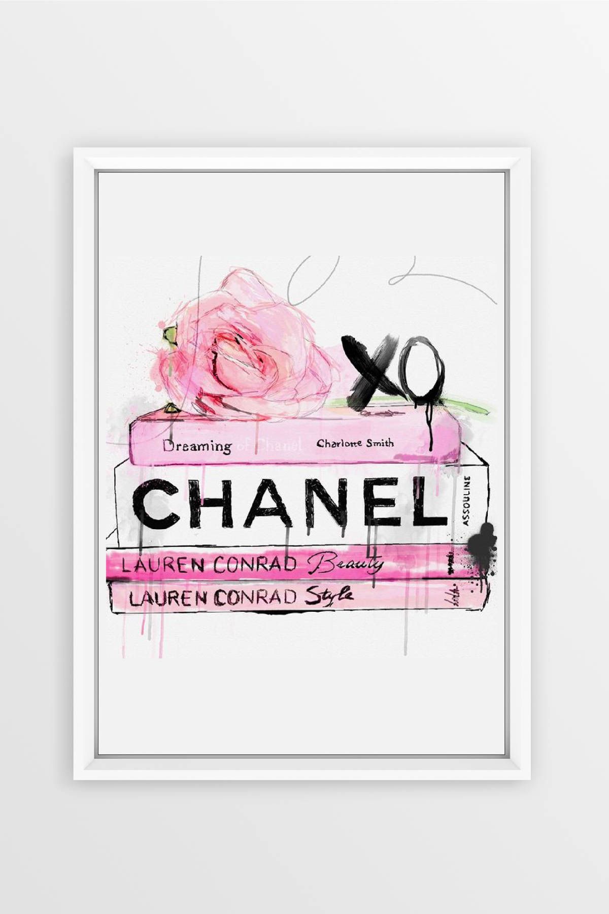 LYN HOME & DECOR Kitaplar Chanel Tablo 20x30