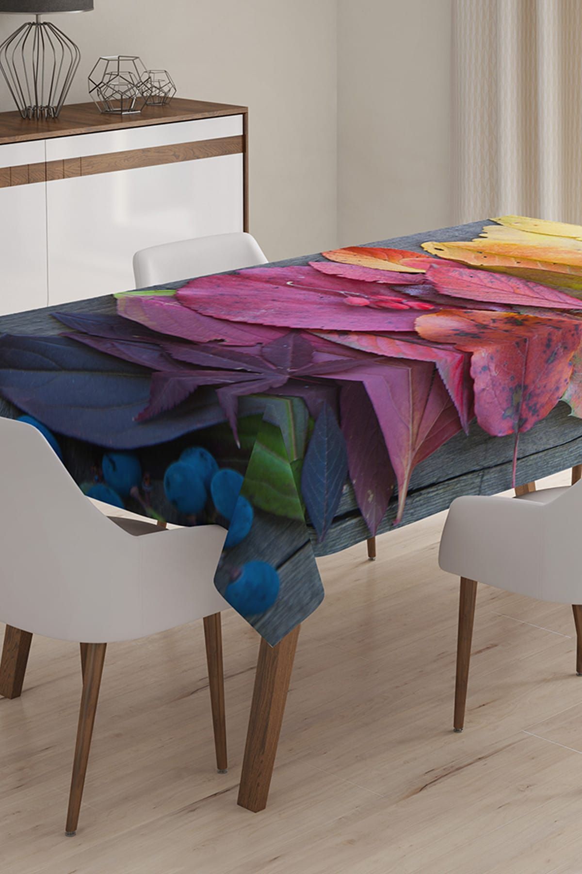 Realhomes Özel Tasarım 3D Dijital Baskılı Masa Örtüsü - 140 x 180 cm