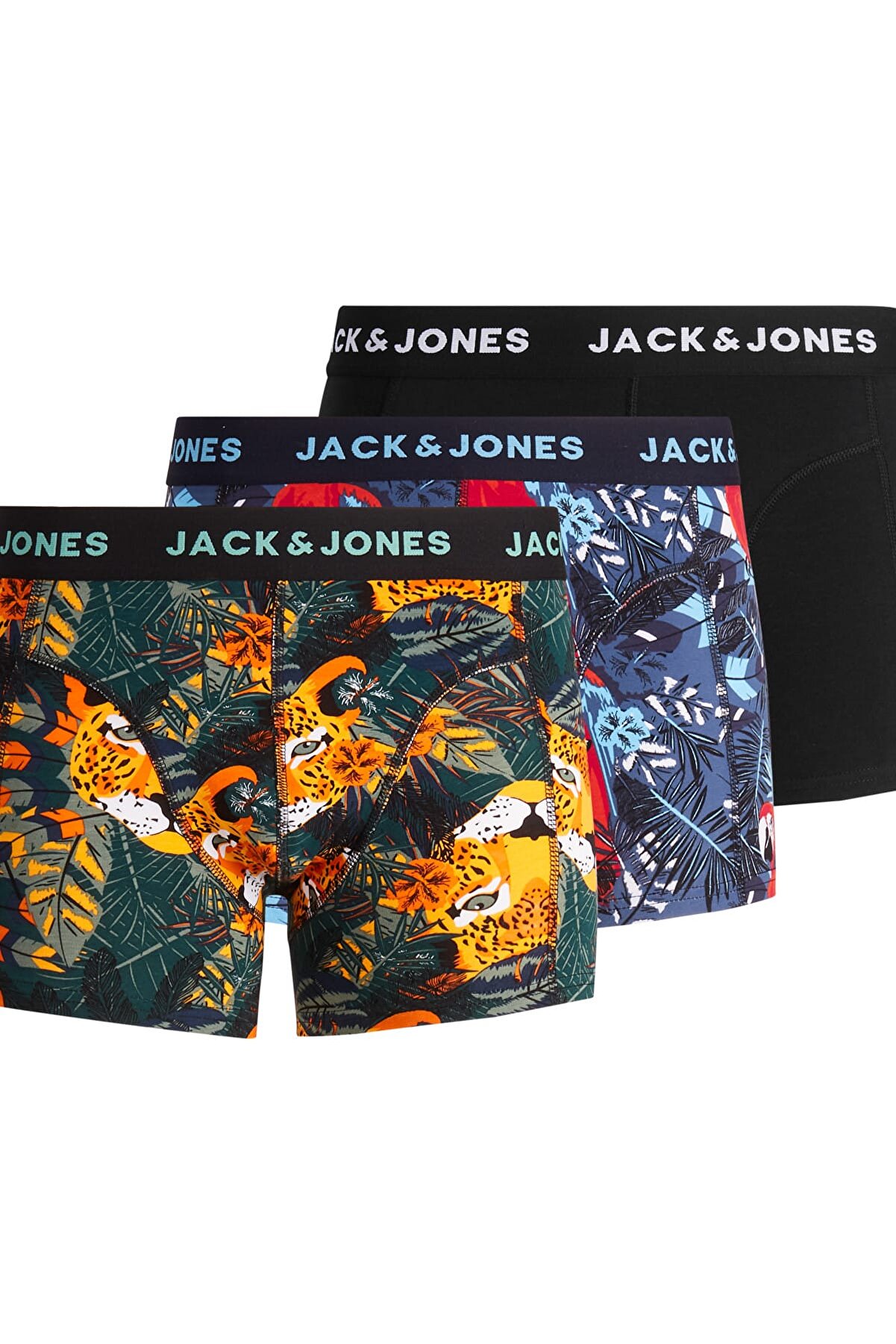 Jack & Jones 3'lü Boxer - Animals Trunks