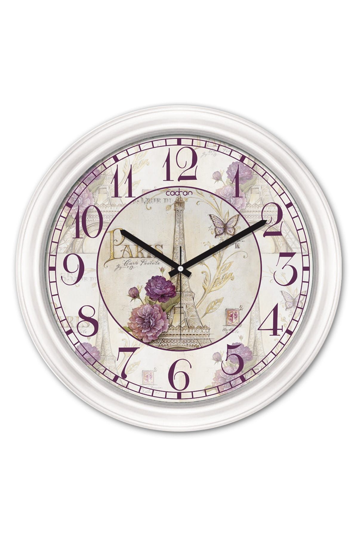 Cadran Fashion Clock Dekoratif Camlı Duvar Saati CDR019