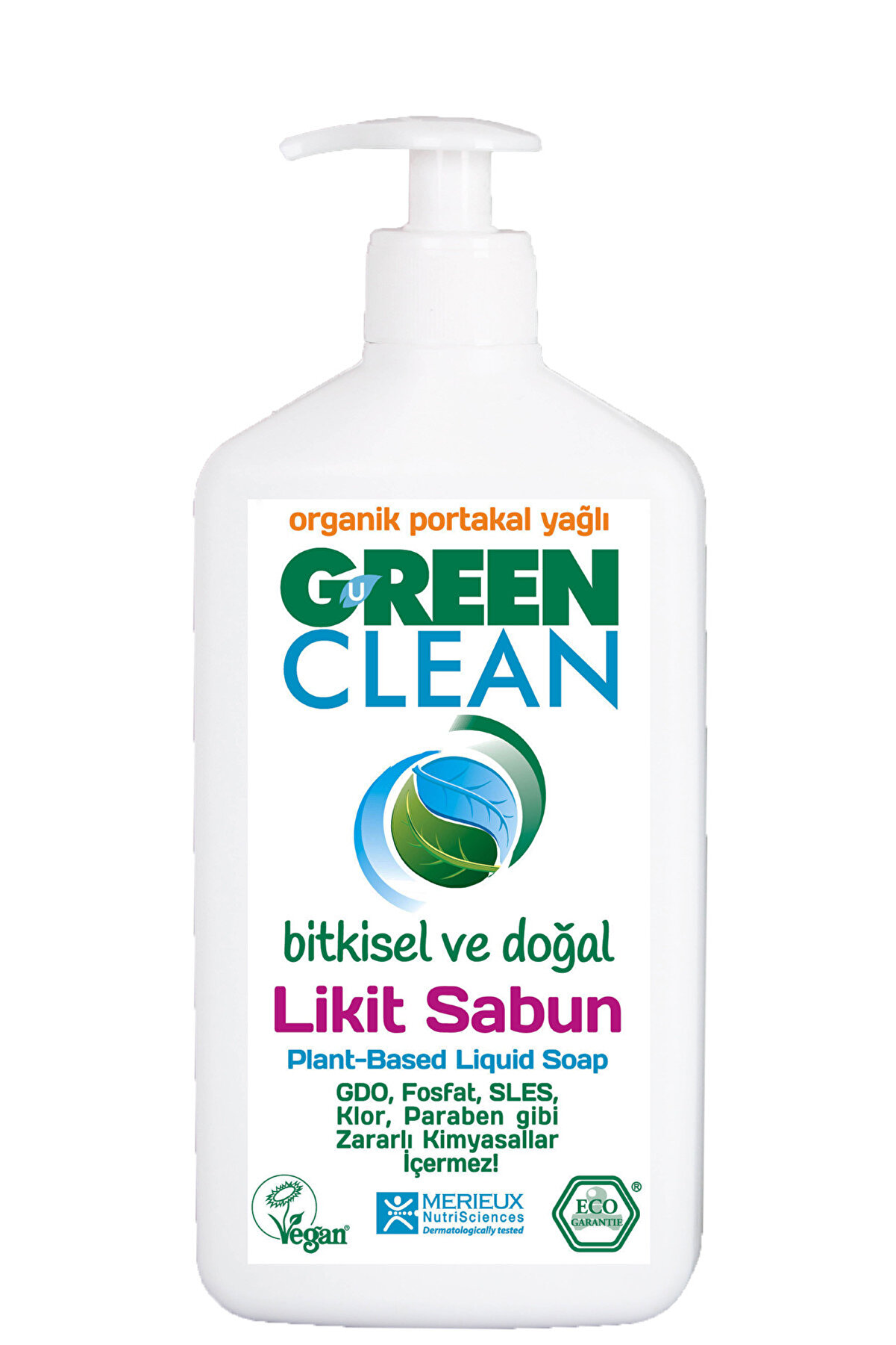 Green Clean Organik Portakal Yağlı Likit Sabun 500 ml