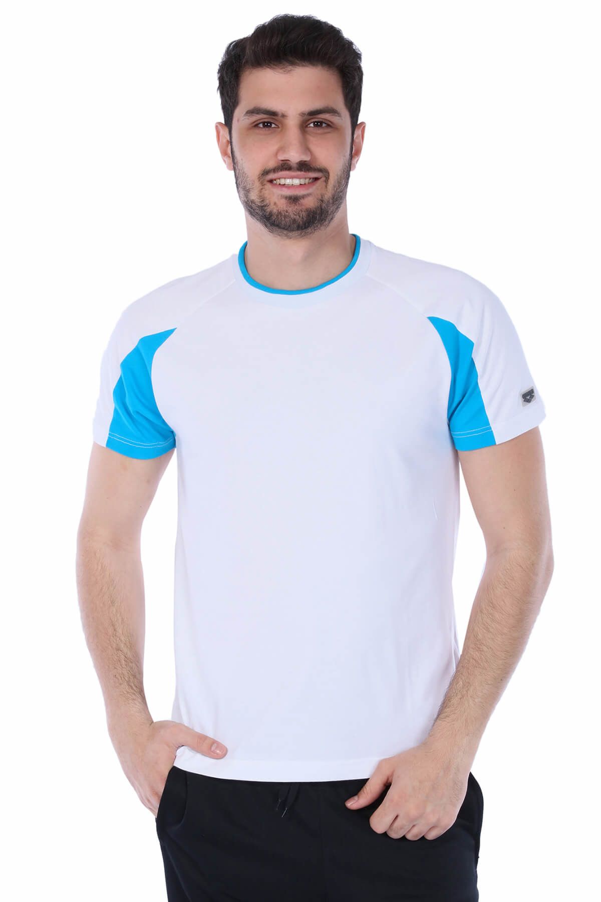 Arena Erkek T-shirt - Essence Bisiklet Yaka Beyaz Spor - 1D11318