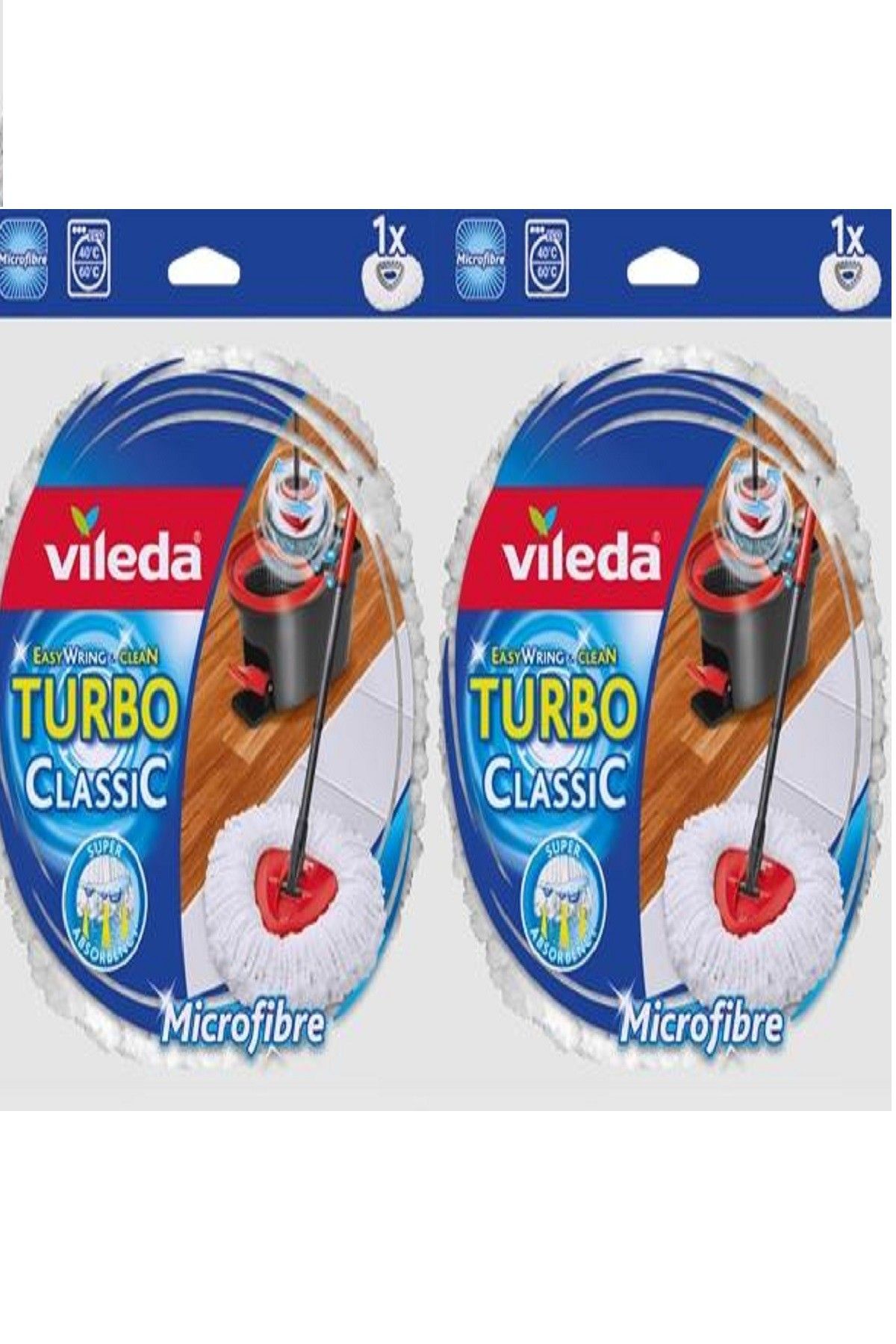 Vileda Easy Wring Clean Turbo Klasik Yedek Paspas 2 Adet