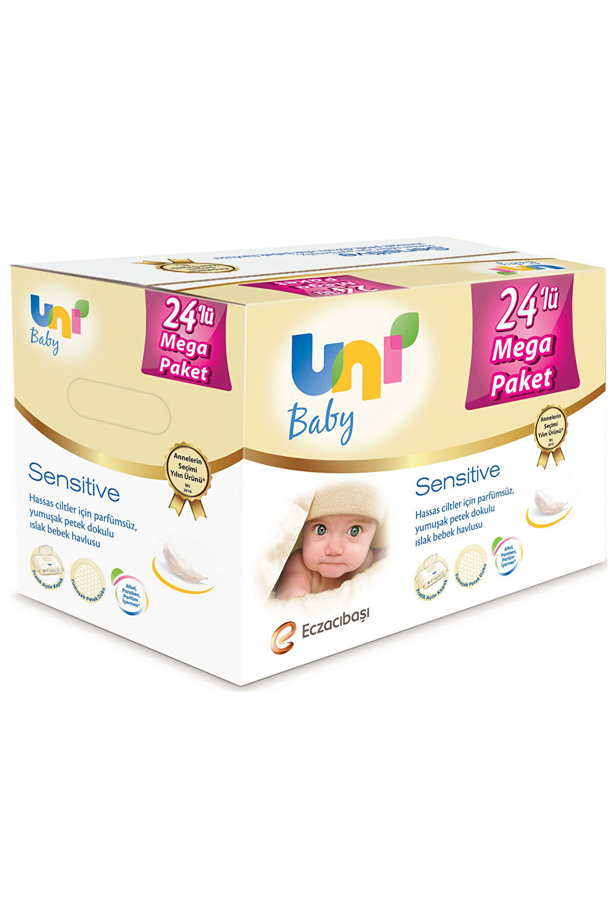 Uni Baby Islak Havlu Sensitive 56'lı - 24'lü Paket