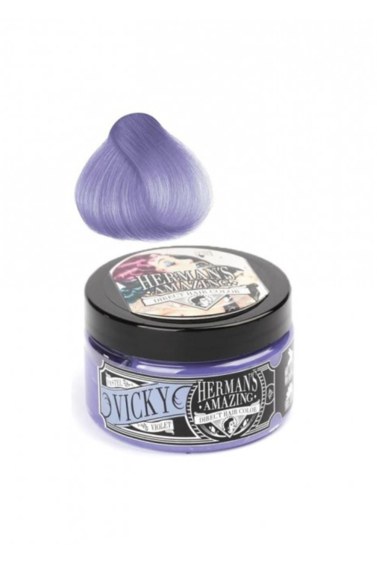 Herman's Amazing Geçici Saç Boyası - Direct Hair Color Vicky Pastel Viyole 115 ml 6438278930165