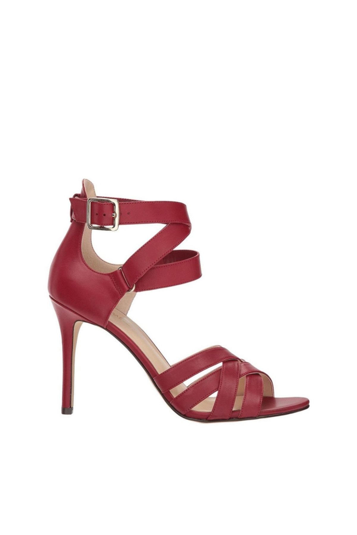 Nine West Hakiki Deri Kırmızı Kadın Klasik Topuklu Ayakkabı 100775