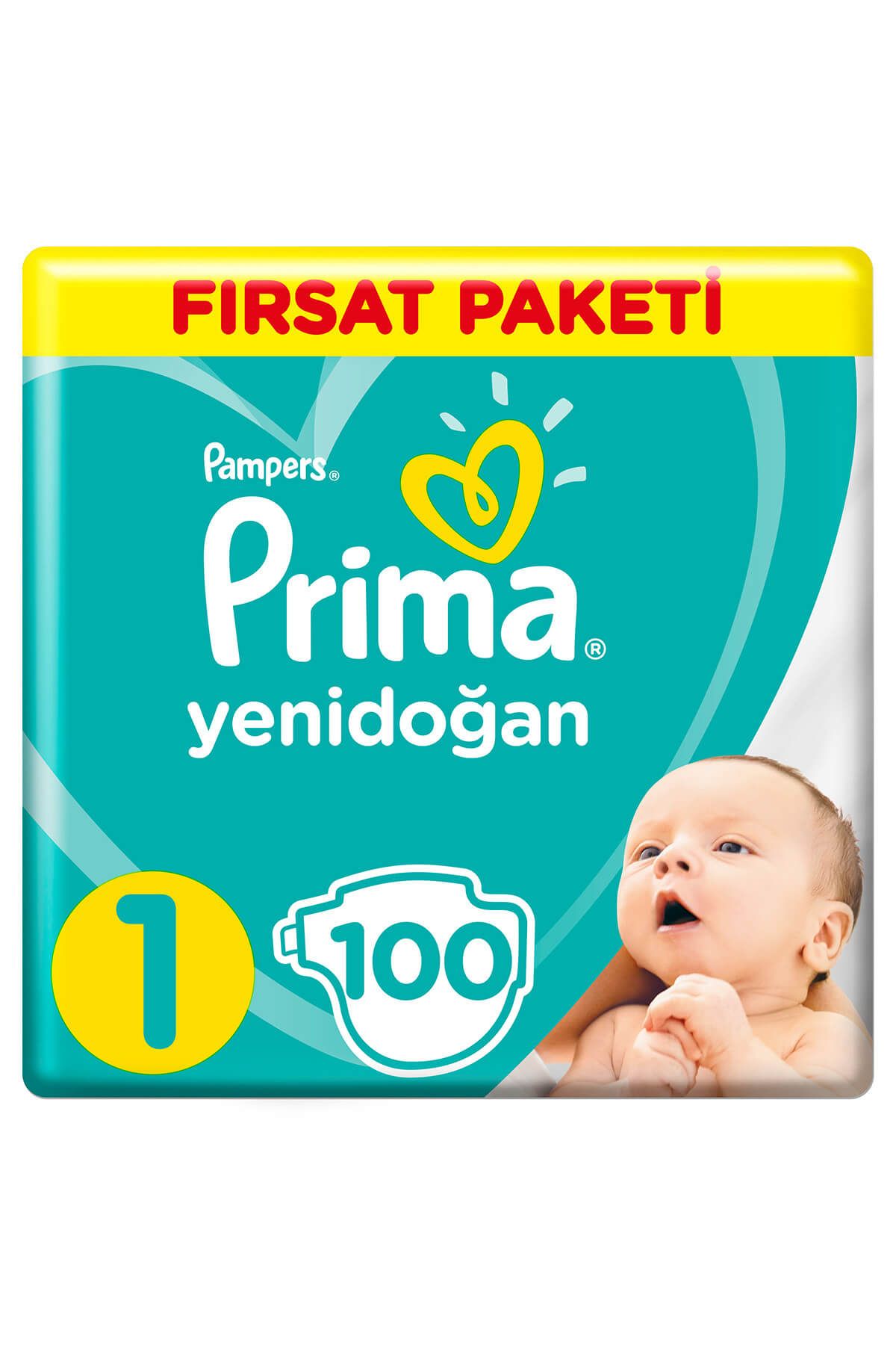 Prima Bebek Bezi Yeni Bebek 1 Beden Yenidoğan Fırsat Paketi 100 Adet