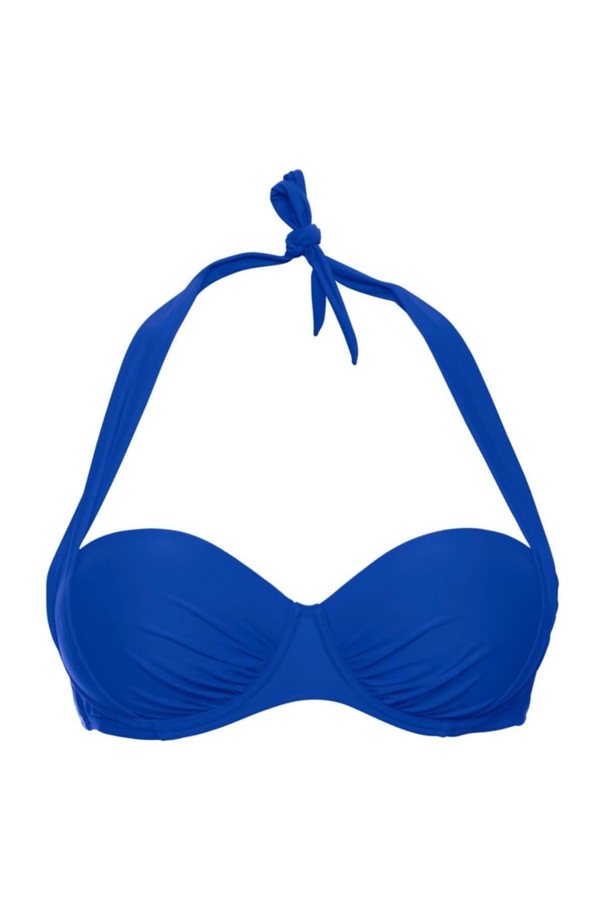 Bonprix Kadın Mavi Balenli Bikini Üstü 10076627