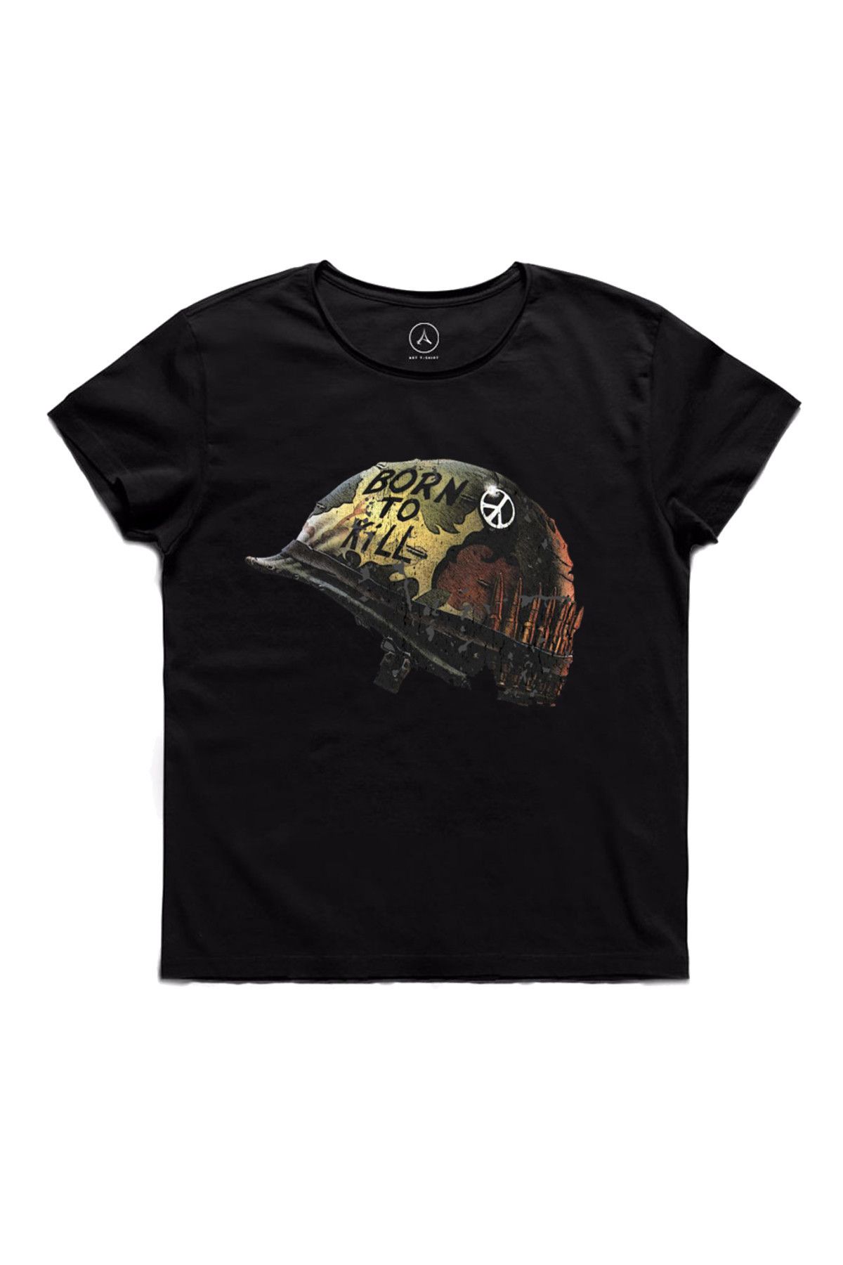 Art T-Shirt Kadın Siyah Full Metal Jacket T-Shirt ART181155M