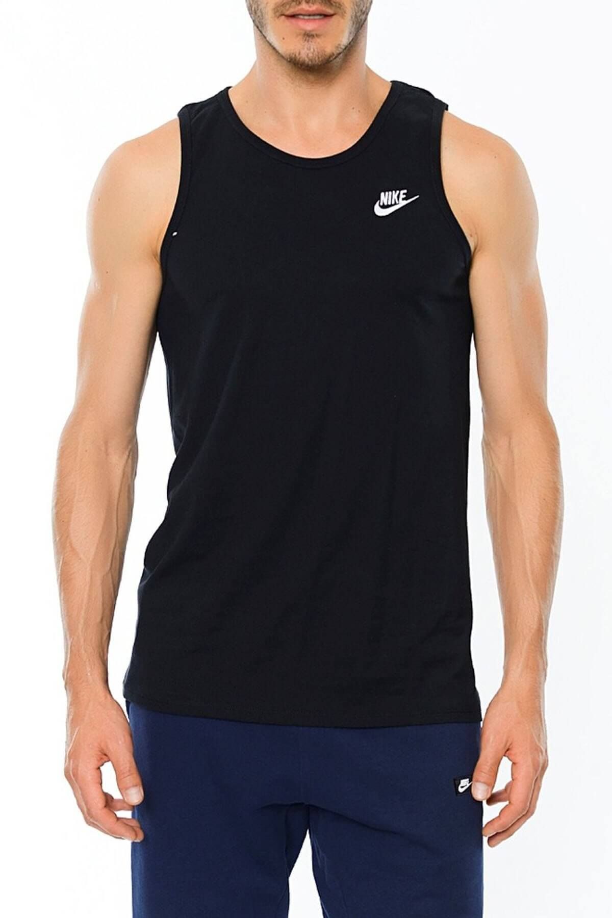 Nike Erkek T-shirt - Tshirt Nsw Tank Club - 827282-010