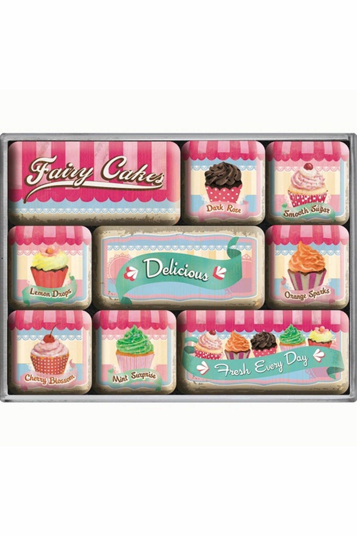 Nostalgic Art Art Fairy Cakes- Delicious Magnet Set  83055