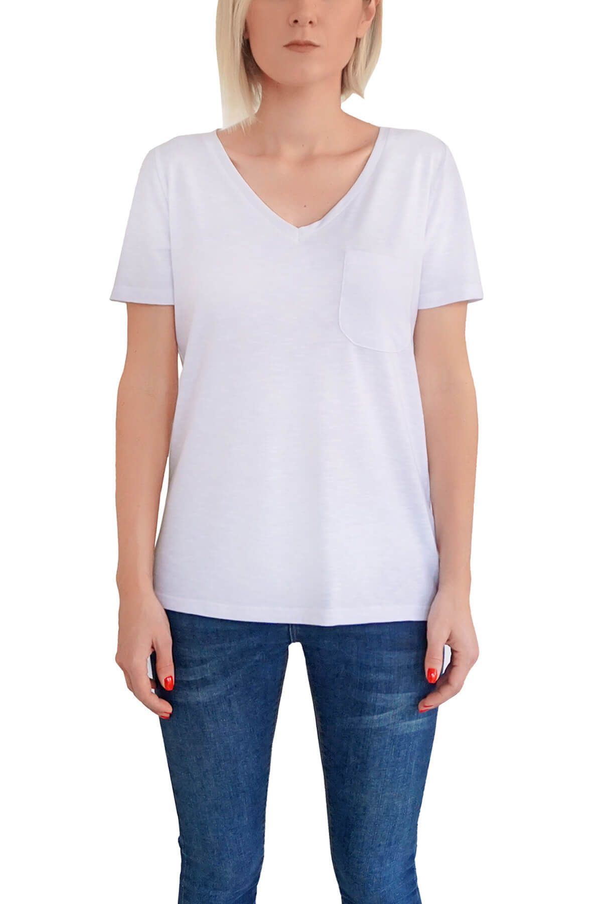 Mof Basics Kadın Beyaz T-Shirt VYCT-B