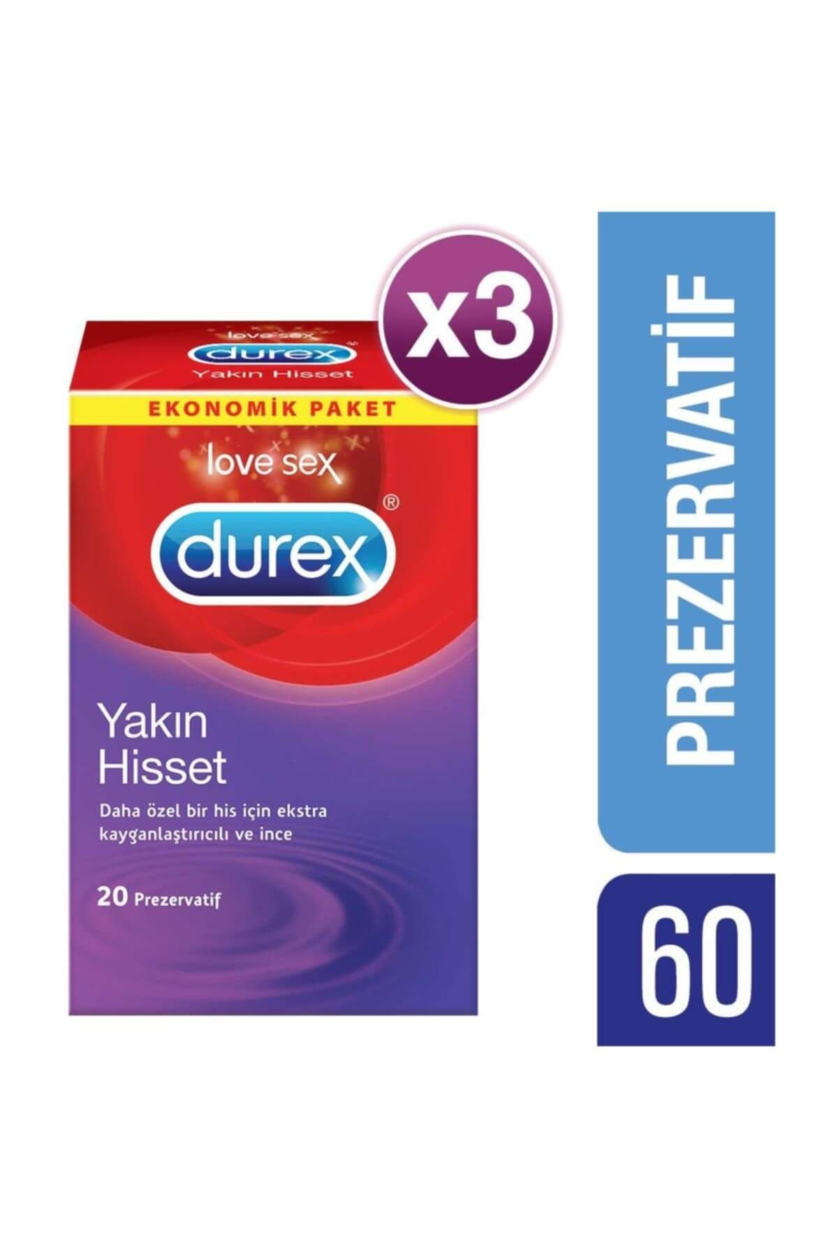 Durex Yakın Hisset Prezervatif 60'Lı Süper Fırsat