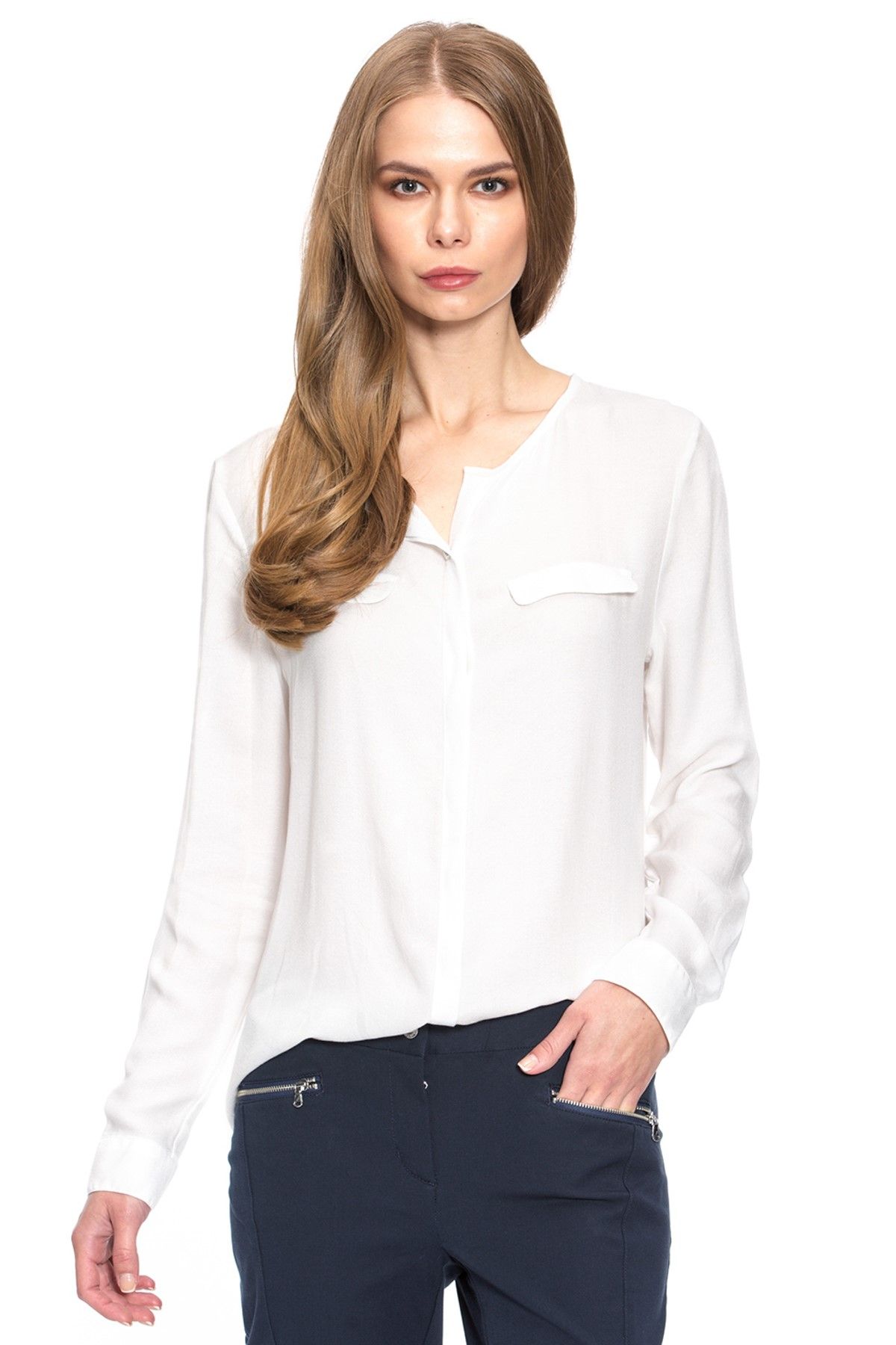Nautica Kadın Beyaz Bluz 539W032T