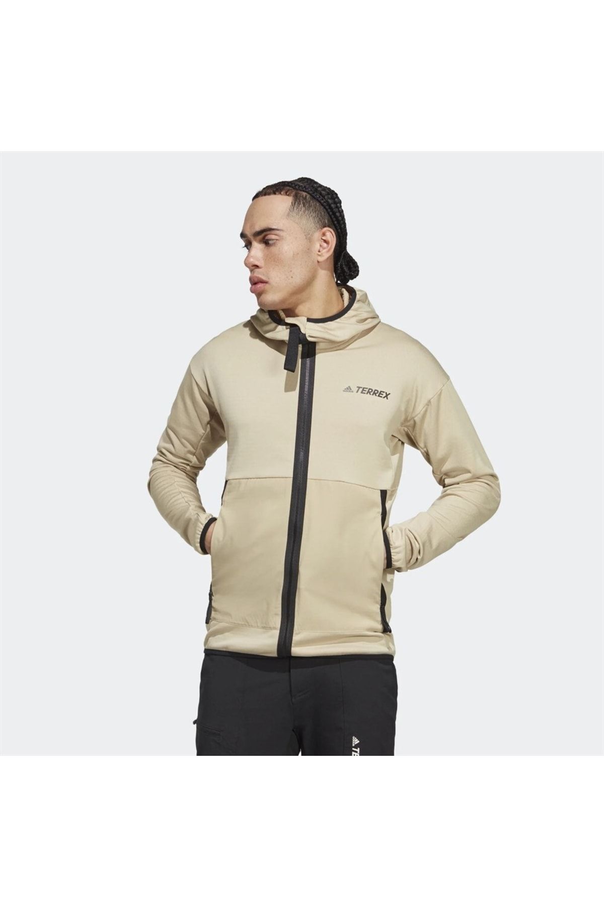 adidas Terrex Tech Flooce Light Hooded Hiking Erkek Sweatshirt